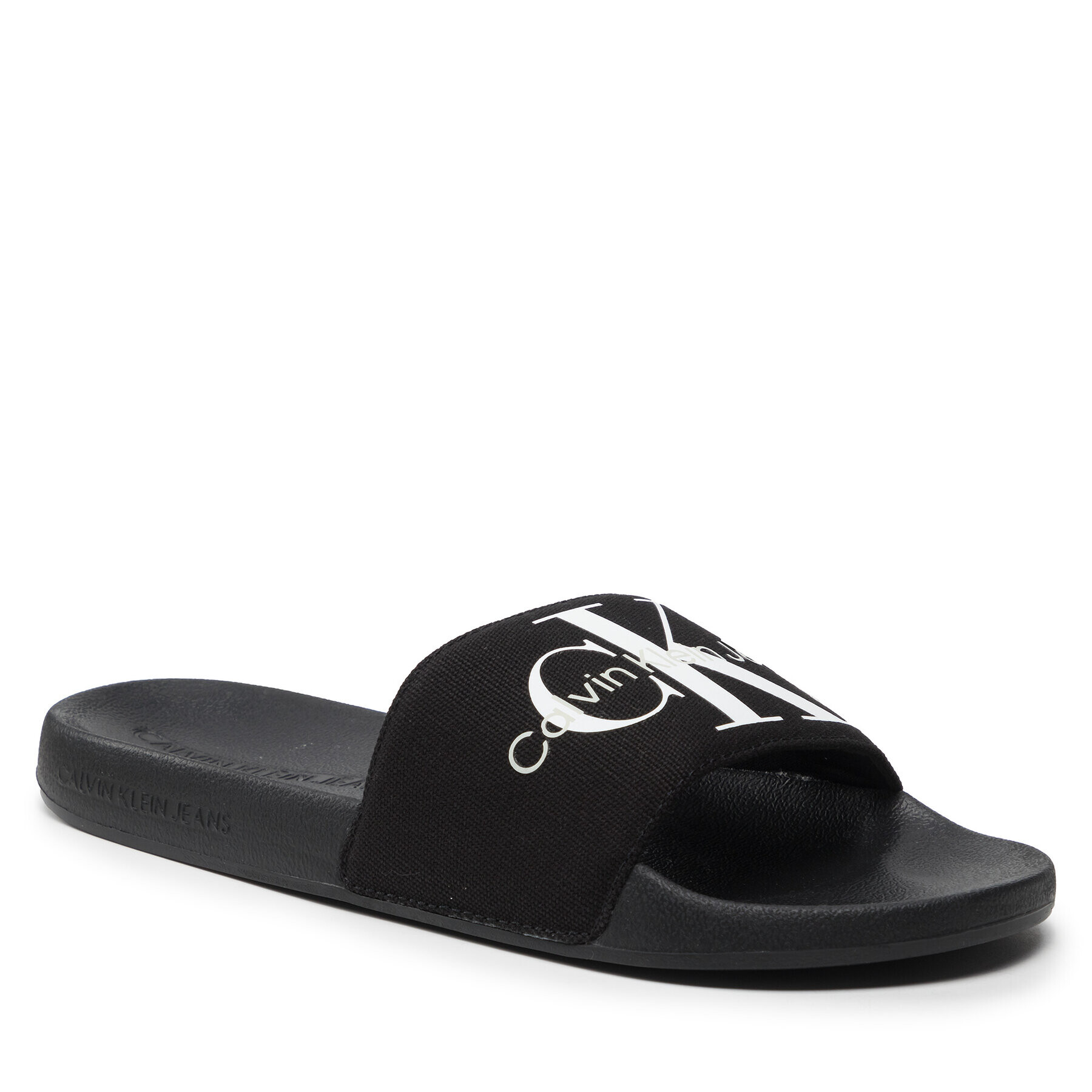 Calvin Klein Jeans Papucs Slide Monogram Co YM0YM0006 Fekete - Pepit.hu