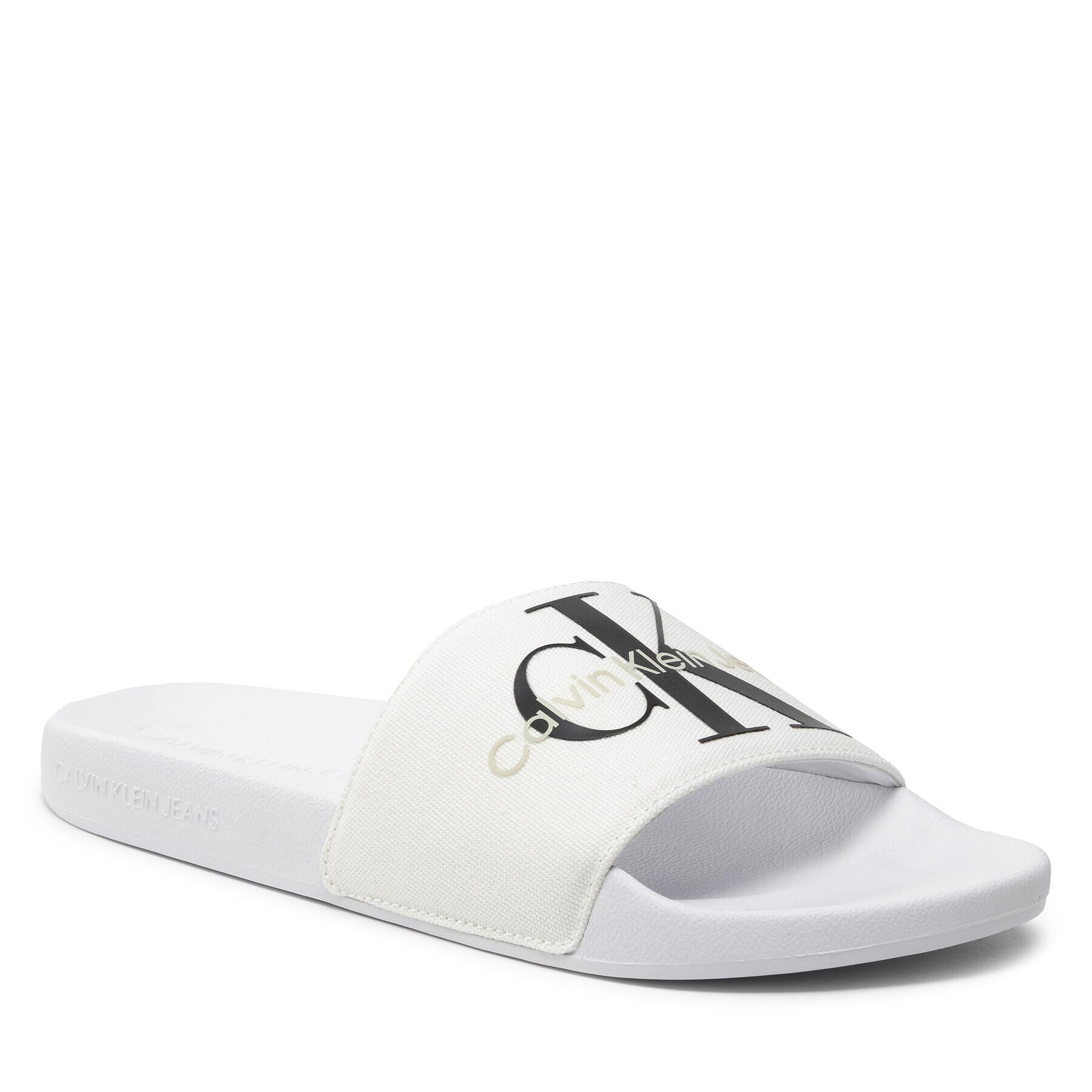 Calvin Klein Jeans Papucs Slide Monogram Co YM0YM00061 Fehér - Pepit.hu