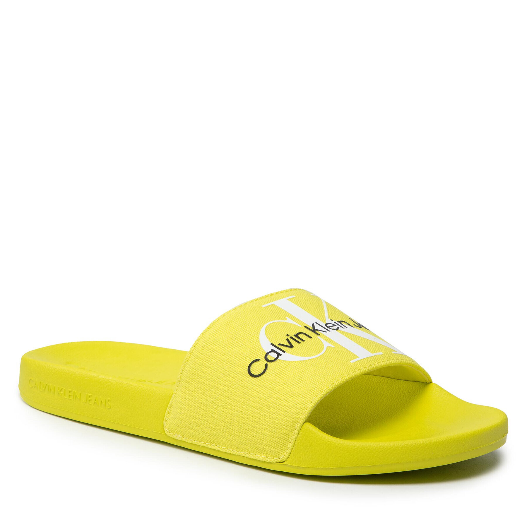 Calvin Klein Jeans Papucs Slide Monogram Co YM0YM00061 Sárga - Pepit.hu