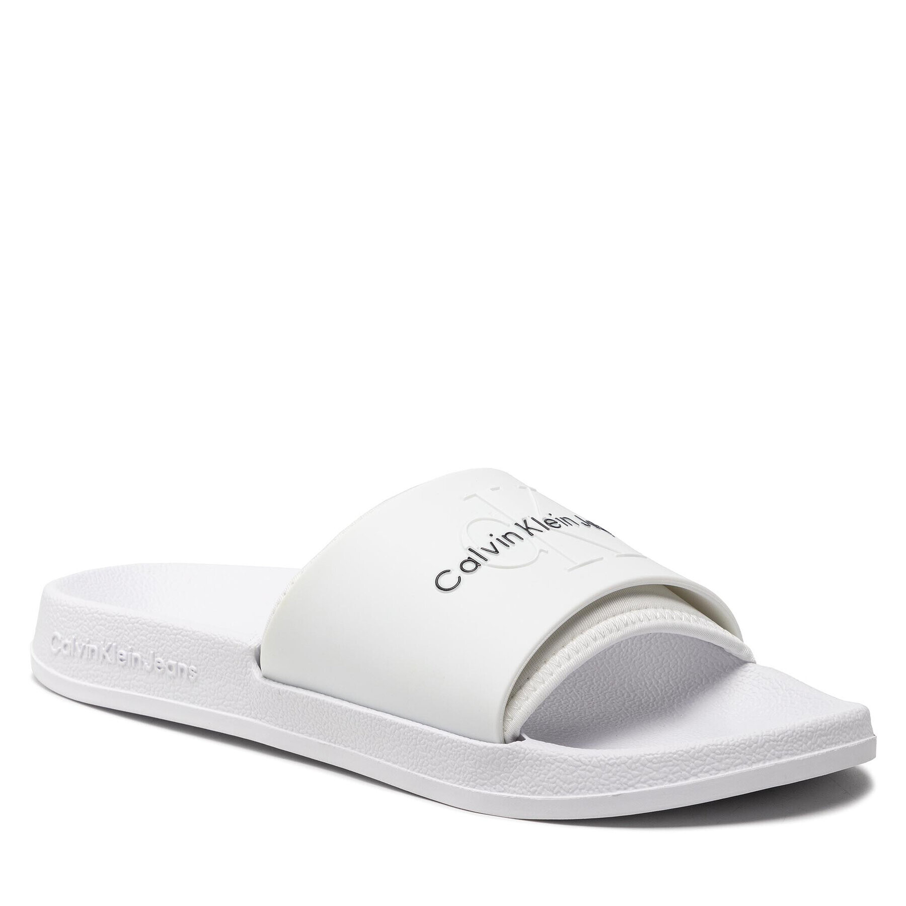 Calvin Klein Jeans Papucs Slide Monogram Tpu YM0YM00361 Fehér - Pepit.hu