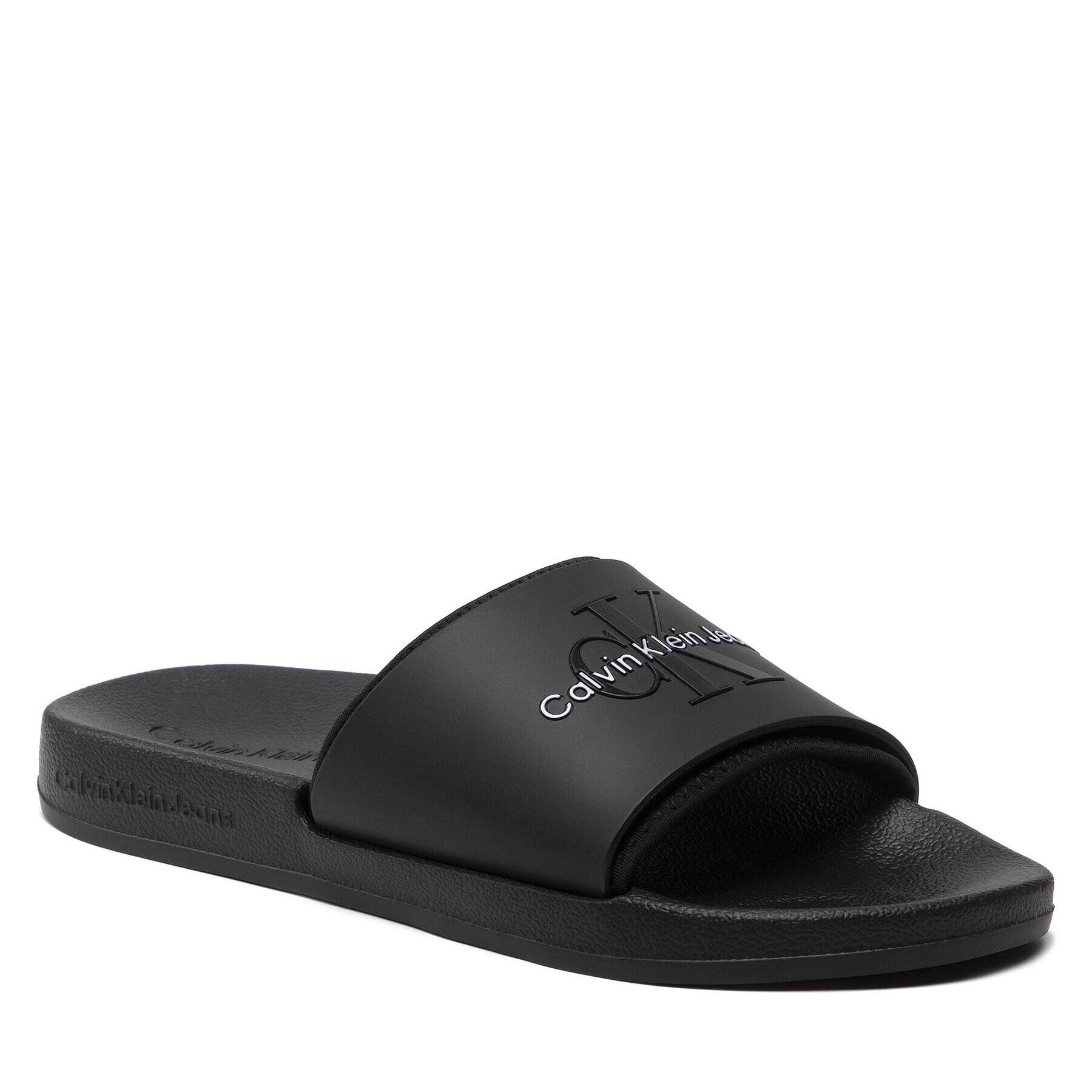 Calvin Klein Jeans Papucs Slide Monogram Tpu YM0YM00361 Fekete - Pepit.hu