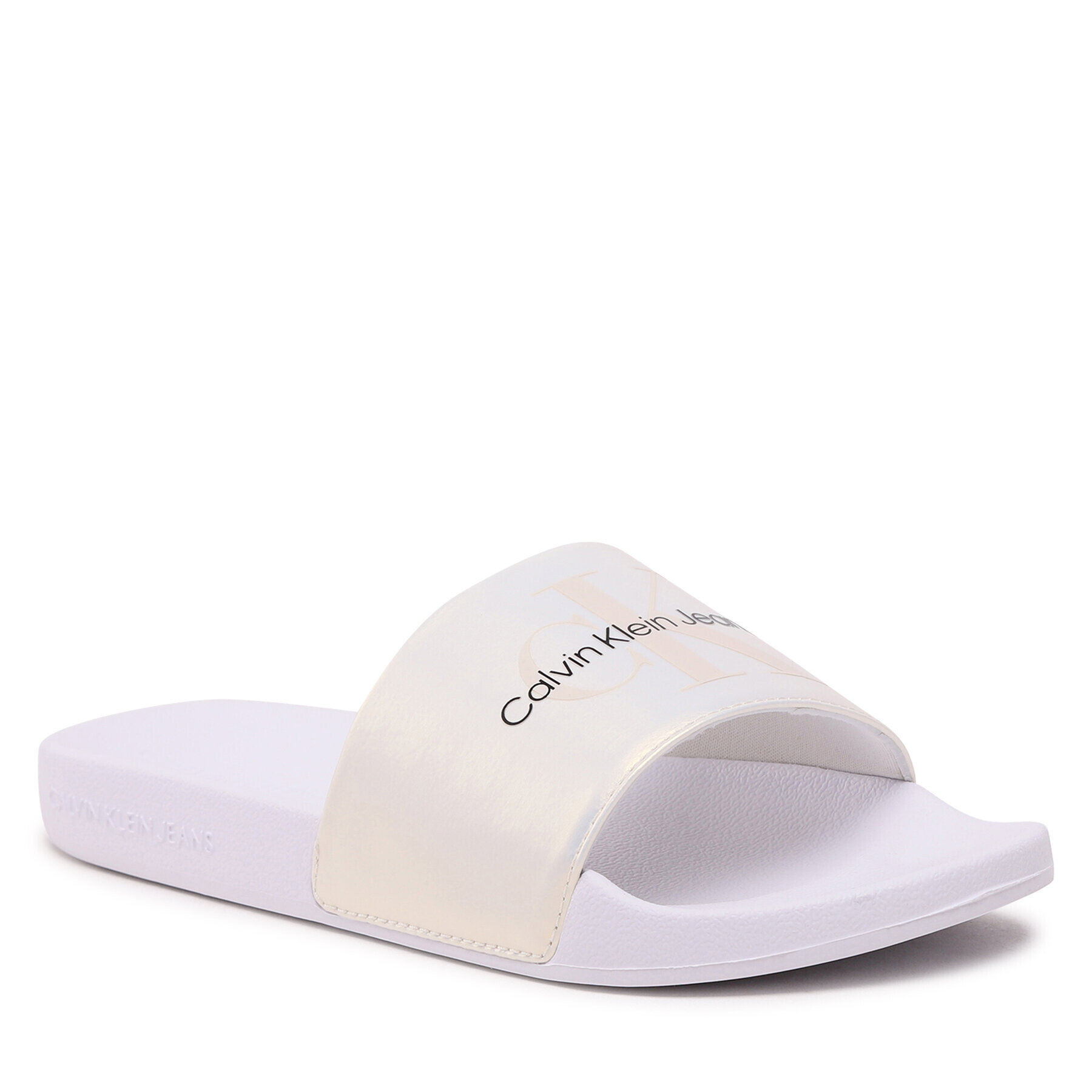 Calvin Klein Jeans Papucs Slide Ny Pearl YW0YW01243 Ekru - Pepit.hu