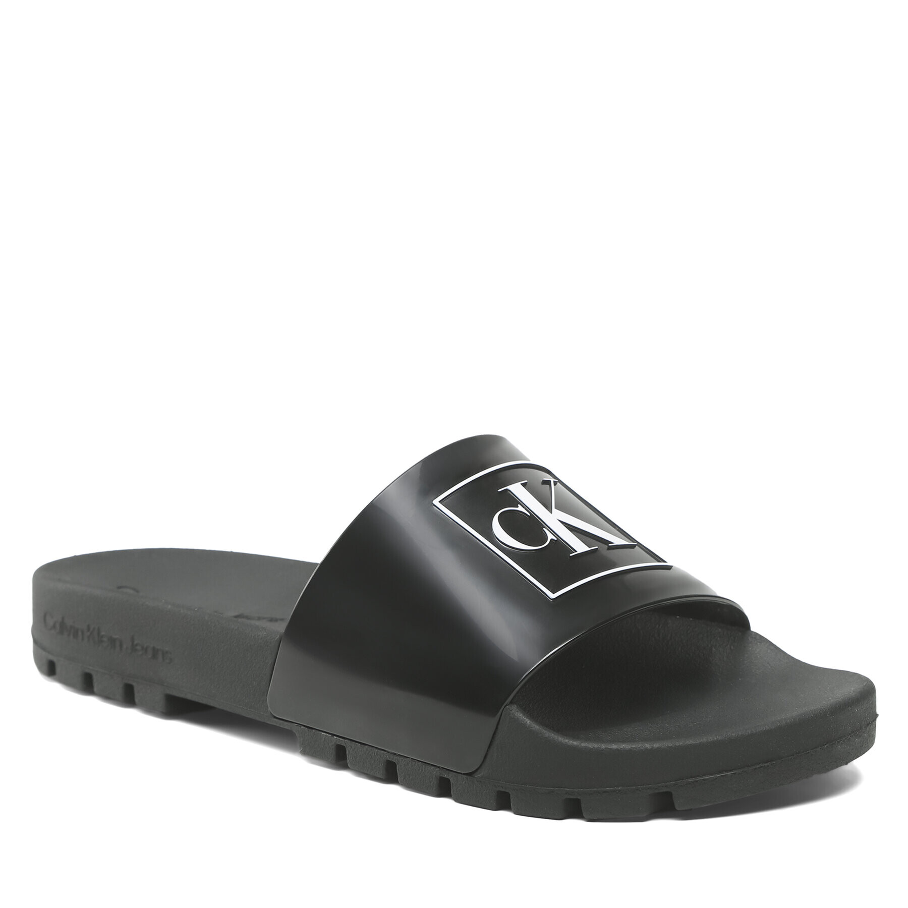 Calvin Klein Jeans Papucs Truck Slide Monogram Rubber M YM0YM00591 Fekete - Pepit.hu