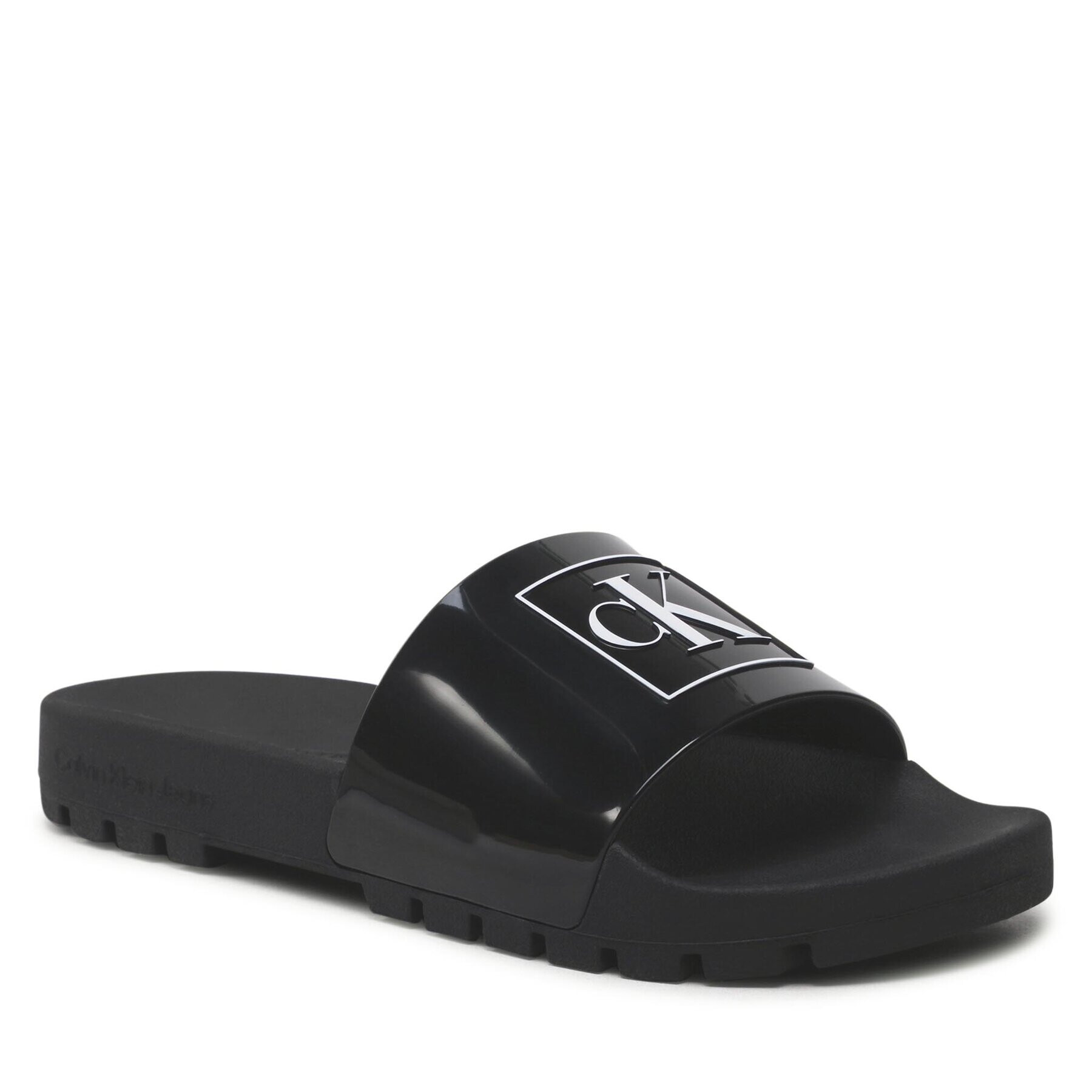 Calvin Klein Jeans Papucs Truck Slide Monogram Rubber W YW0YW00893 Fekete - Pepit.hu