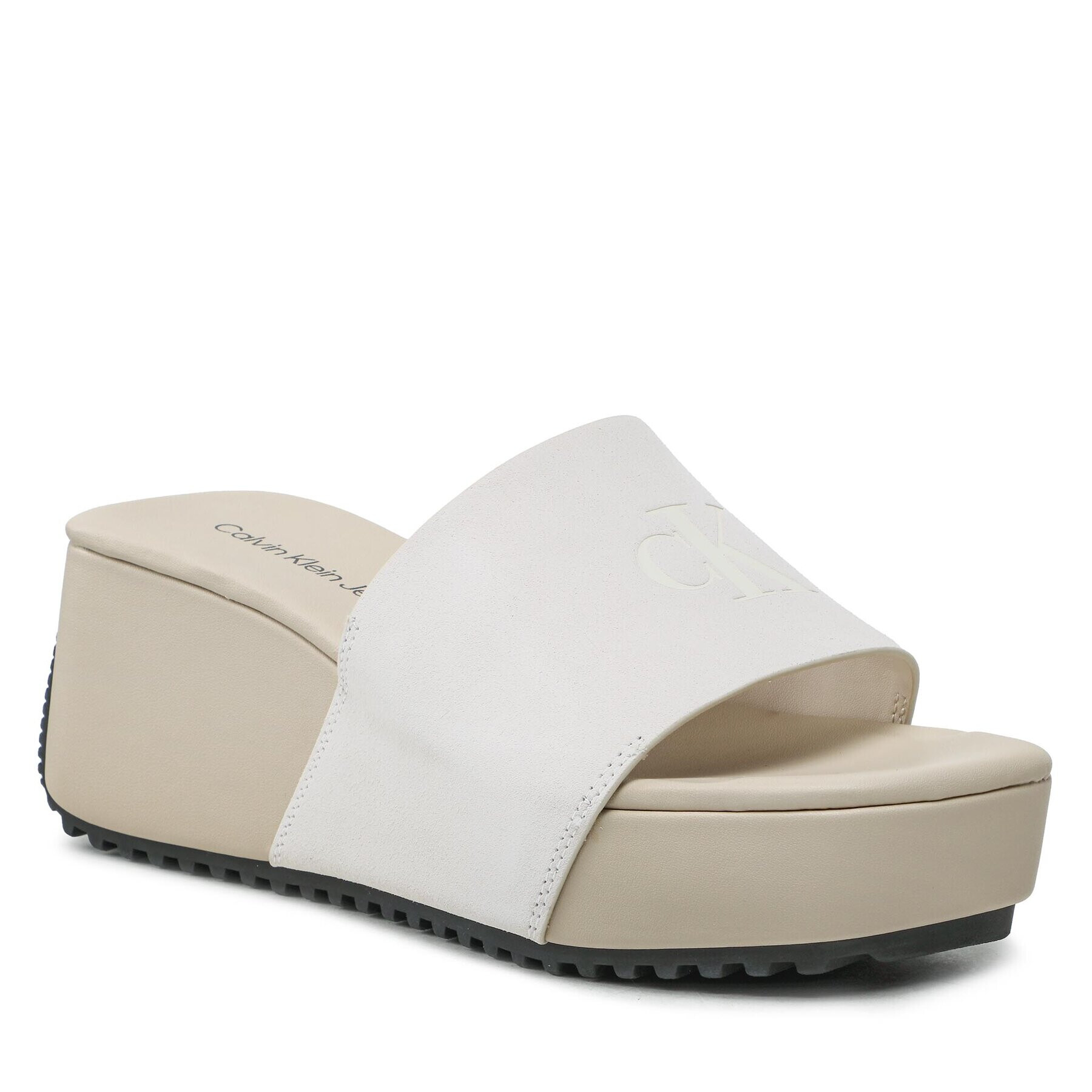 Calvin Klein Jeans Papucs Wedge Block Sandal Su Con YW0YW01015 Fehér - Pepit.hu