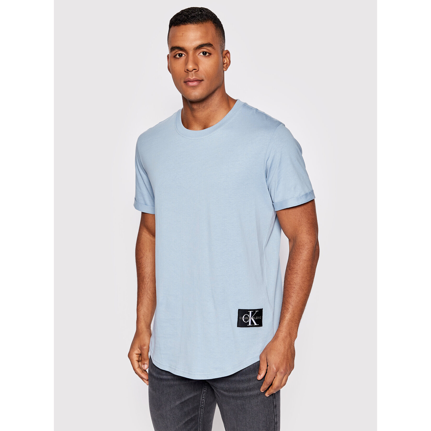 Calvin Klein Jeans Póló Essential J30J315319 Kék Regular Fit - Pepit.hu