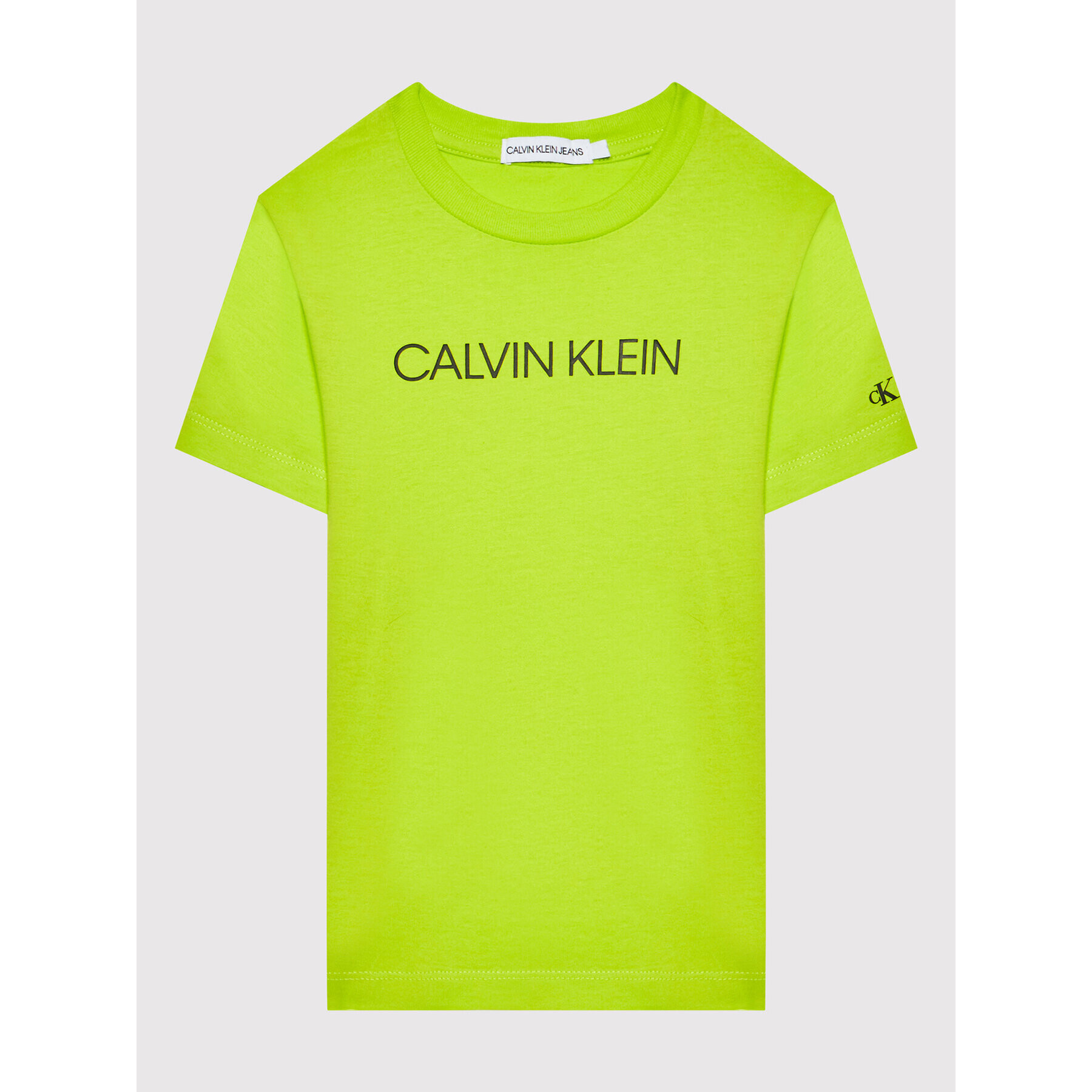 Calvin Klein Jeans Póló Institutional IB0IB00347 Zöld Regular Fit - Pepit.hu