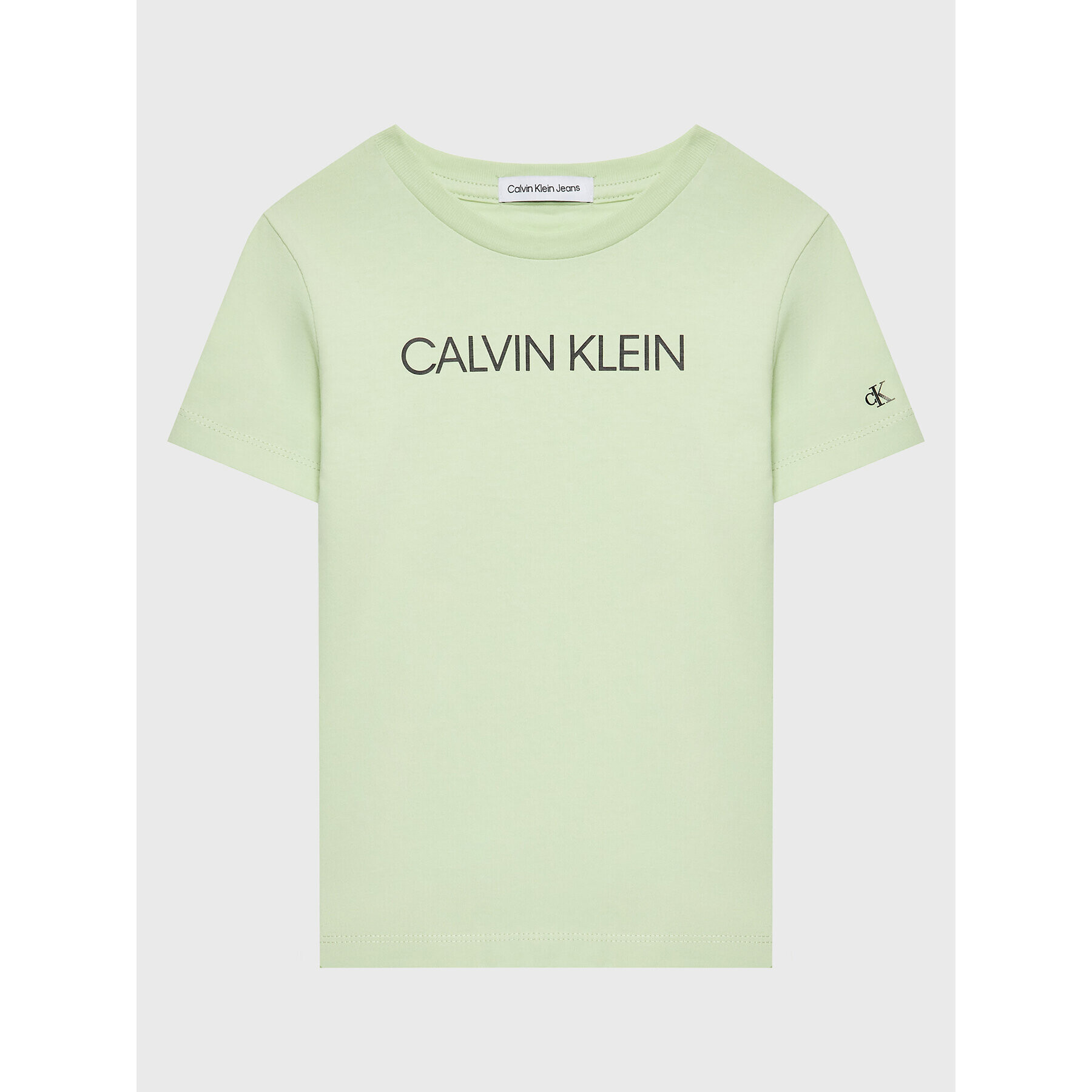 Calvin Klein Jeans Póló Institutional IU0IU00298 Zöld Regular Fit - Pepit.hu