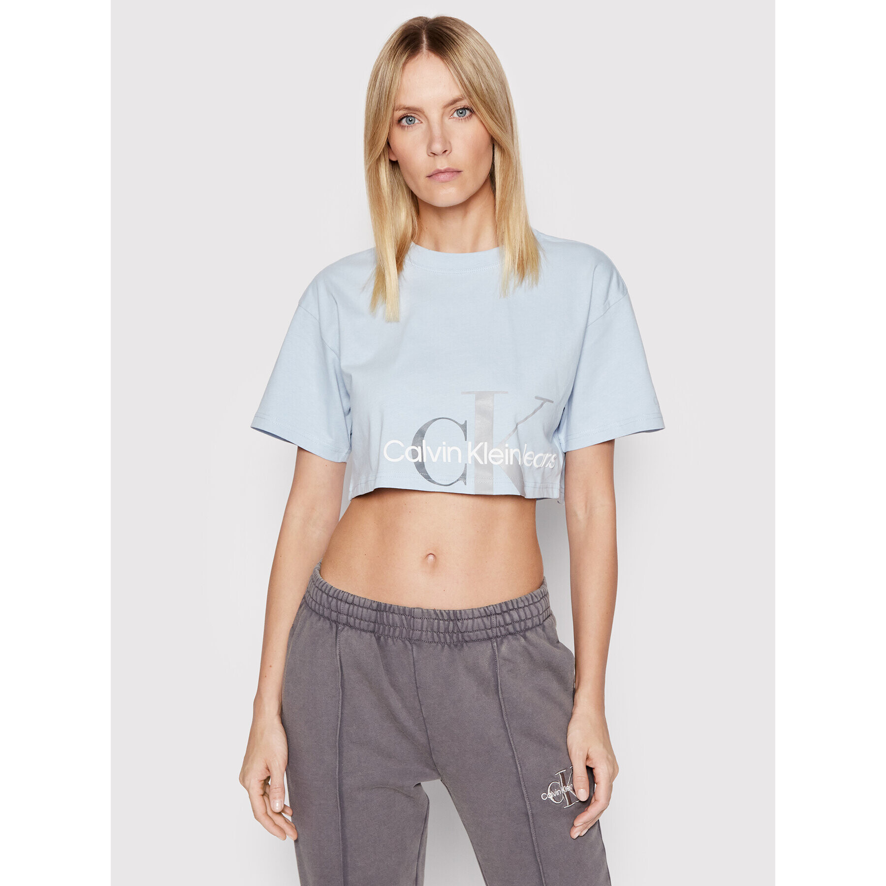 Calvin Klein Jeans Póló J20J217907 Kék Oversize - Pepit.hu