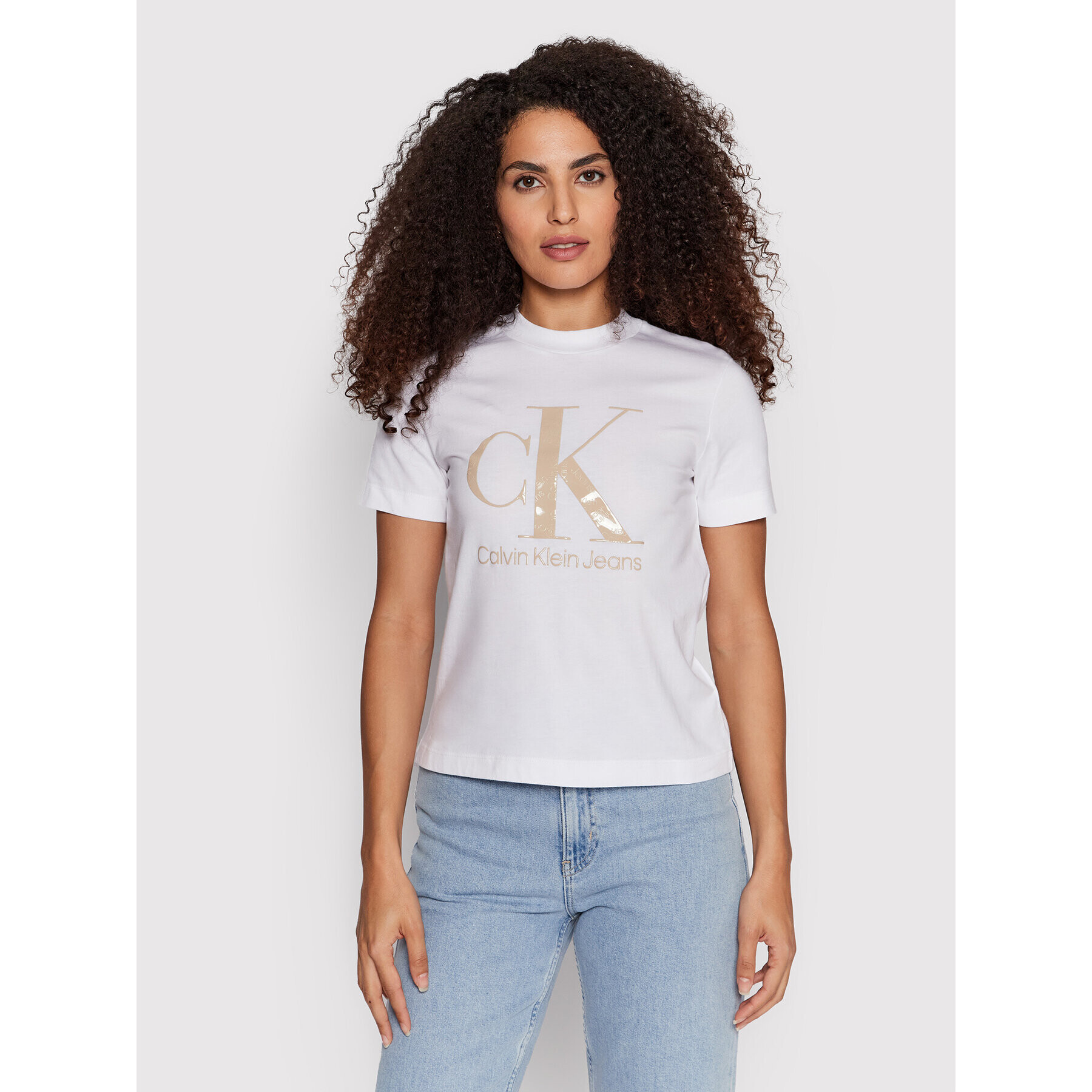 Calvin Klein Jeans Póló J20J218264 Fehér Regular Fi - Pepit.hu