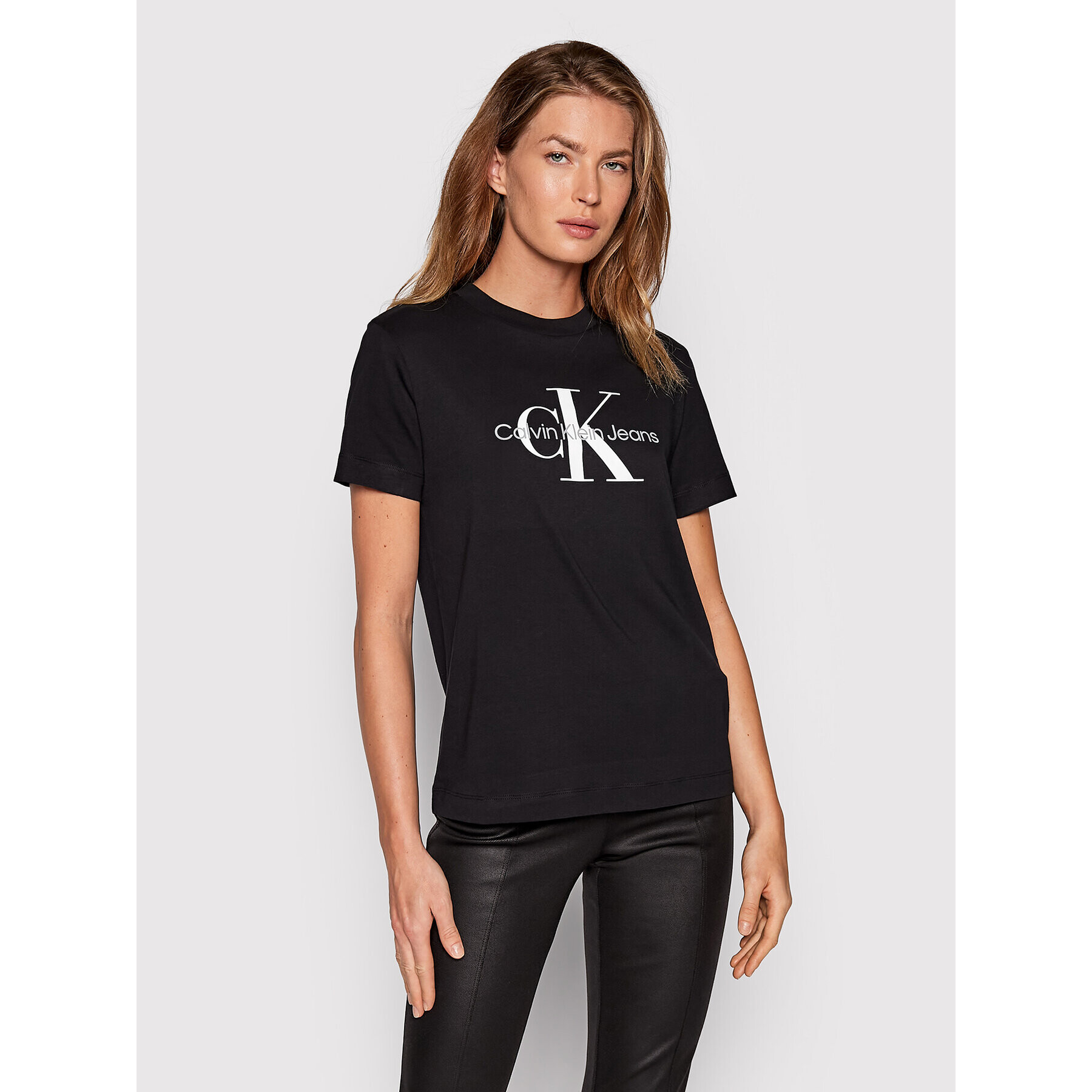 Calvin Klein Jeans Póló J20J219142 Fekete Regular Fit - Pepit.hu