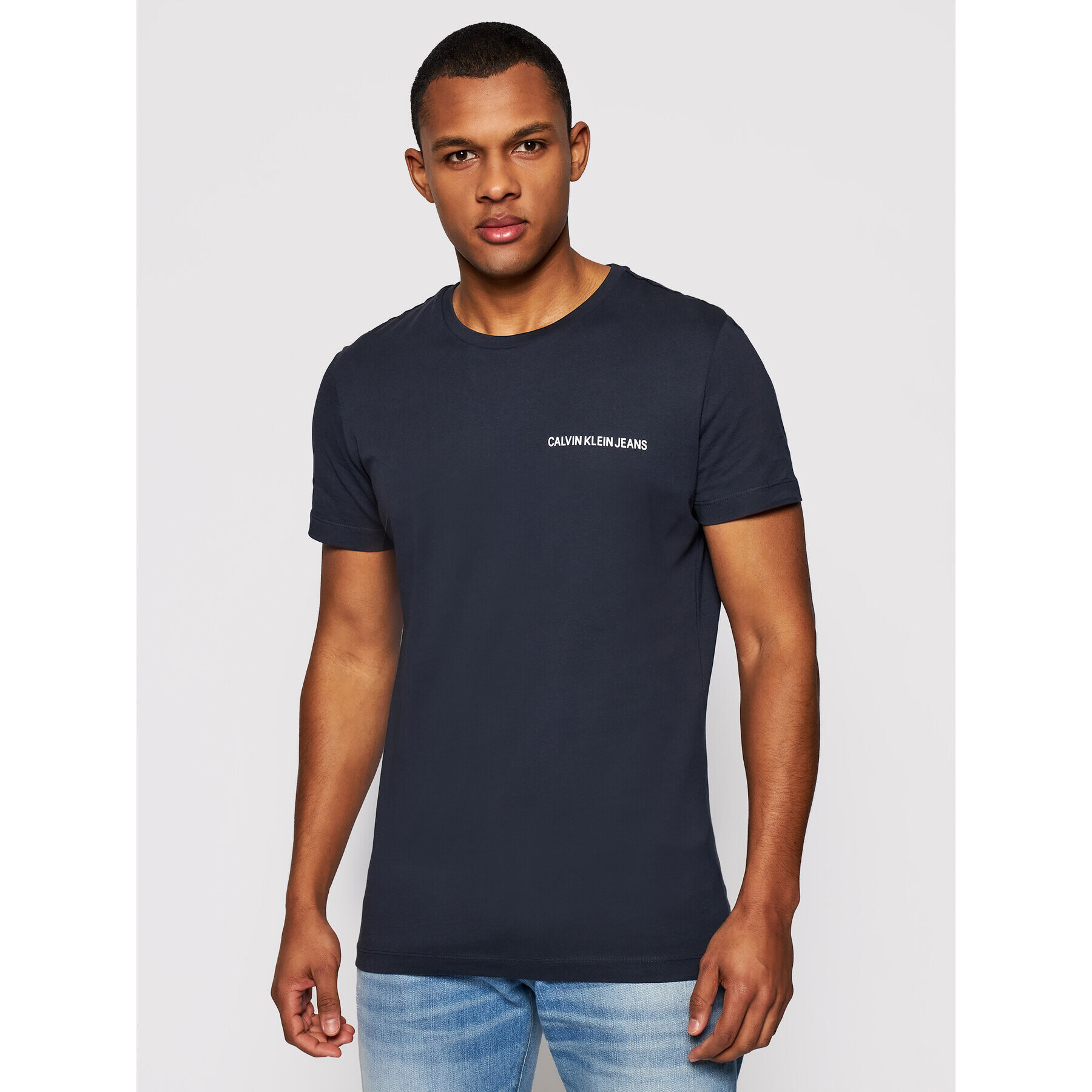 Calvin Klein Jeans Póló J30J307852 Sötétkék Regular Fit - Pepit.hu