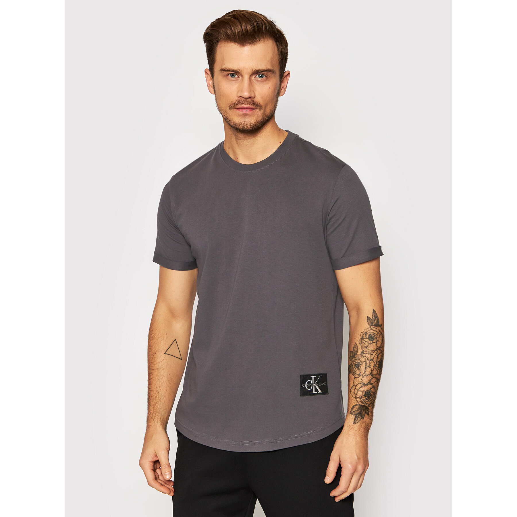 Calvin Klein Jeans Póló J30J315319 Szürke Regular Fit - Pepit.hu