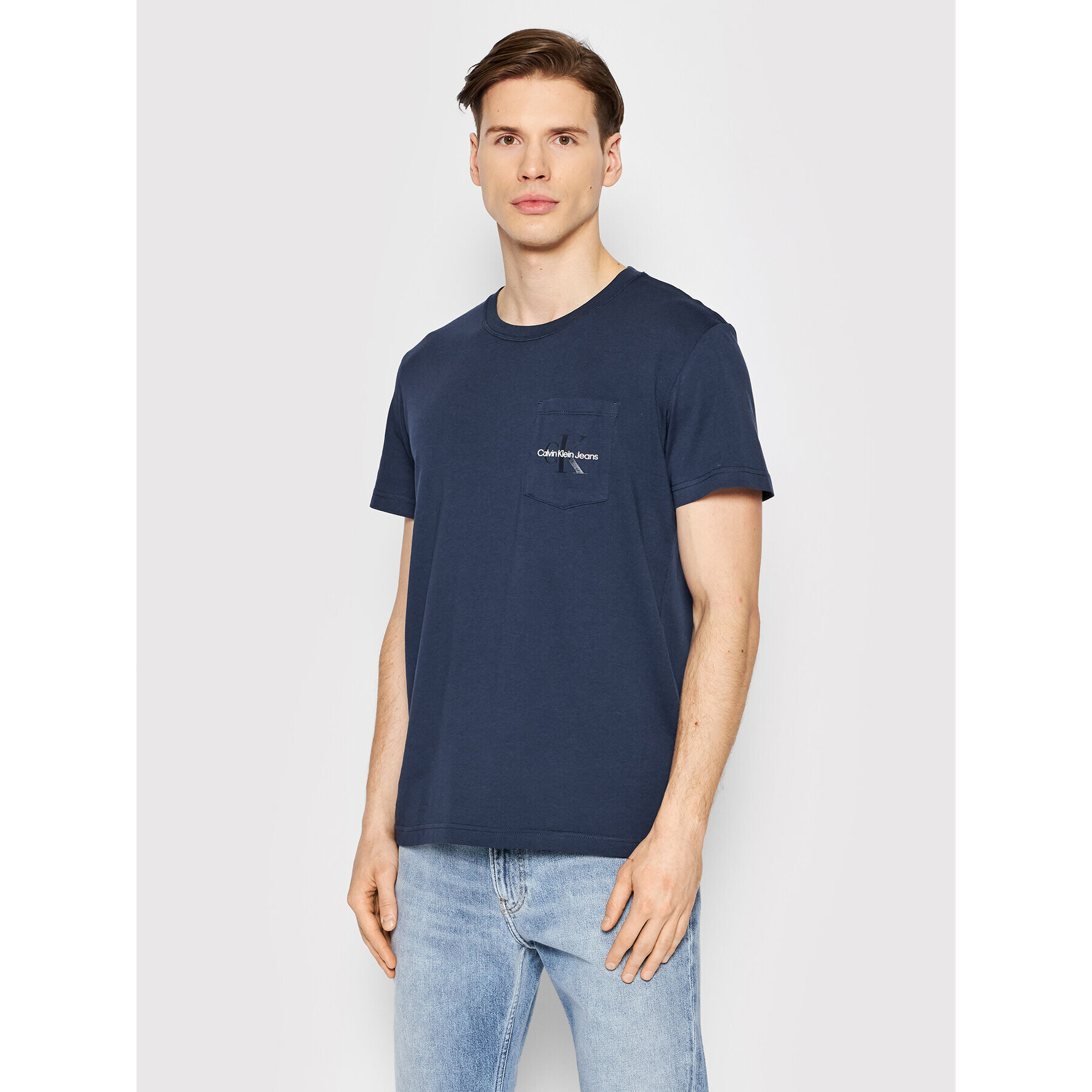 Calvin Klein Jeans Póló J30J319876 Sötétkék Regular Fit - Pepit.hu