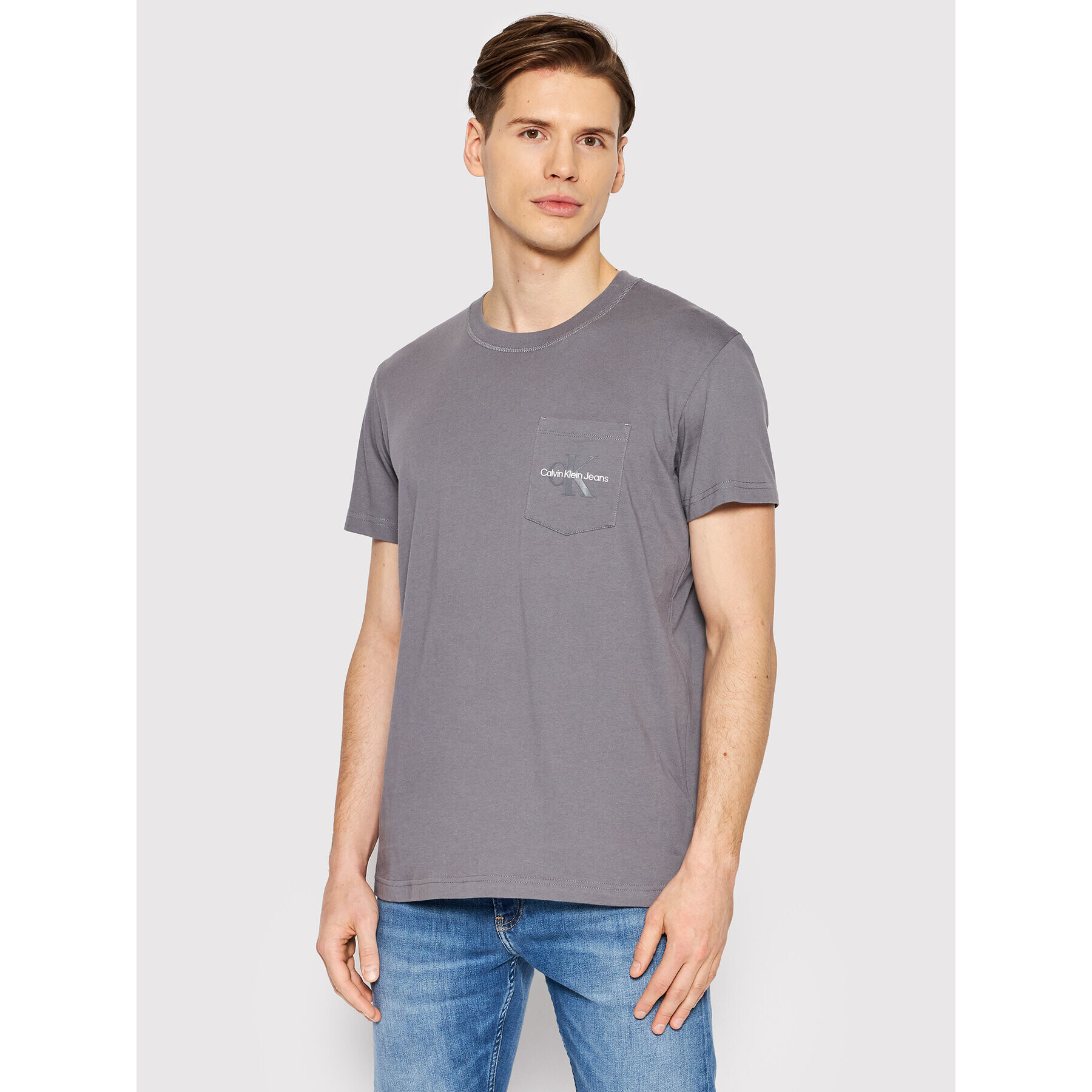 Calvin Klein Jeans Póló J30J319876 Szürke Regular Fit - Pepit.hu