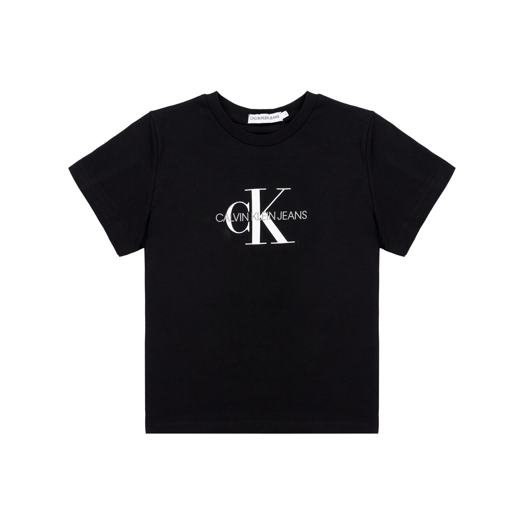 Calvin Klein Jeans Póló Monogram Logo IU0IU00068 Fekete Regular Fit - Pepit.hu