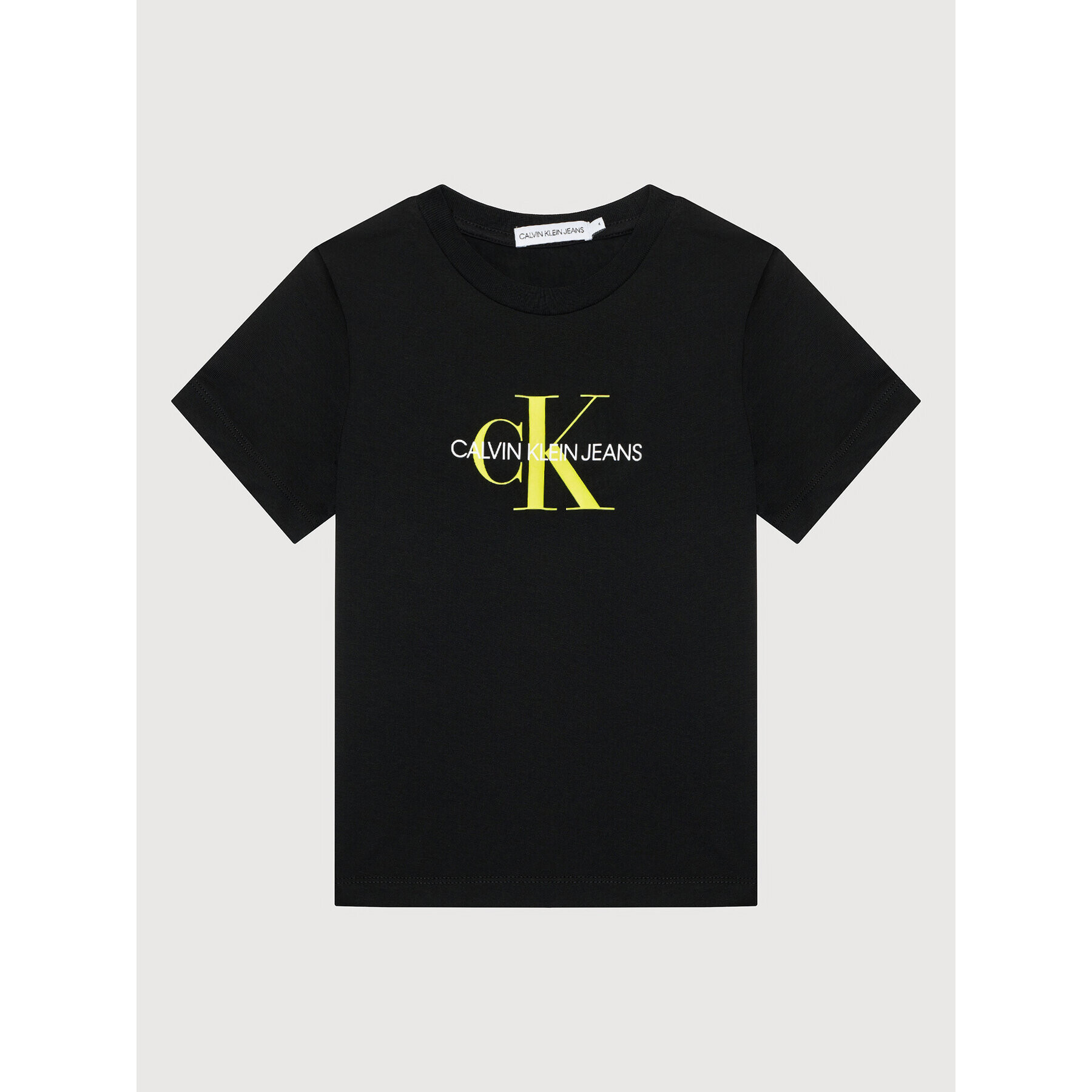 Calvin Klein Jeans Póló Monogram Logo IU0IU00068 Fekete Regular Fit - Pepit.hu