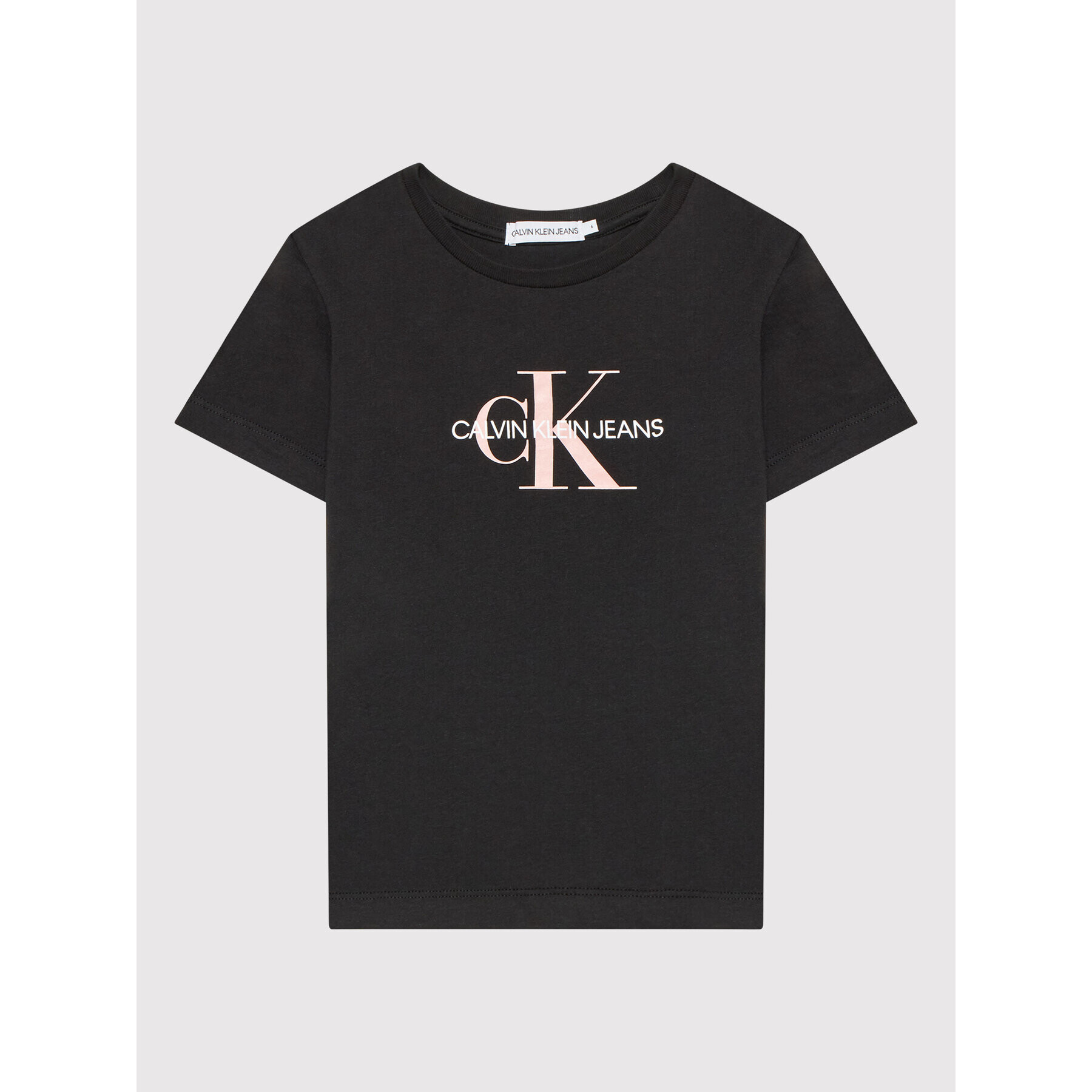 Calvin Klein Jeans Póló Monogram Logo IU0IU00068 Fekete Regular Fit - Pepit.hu