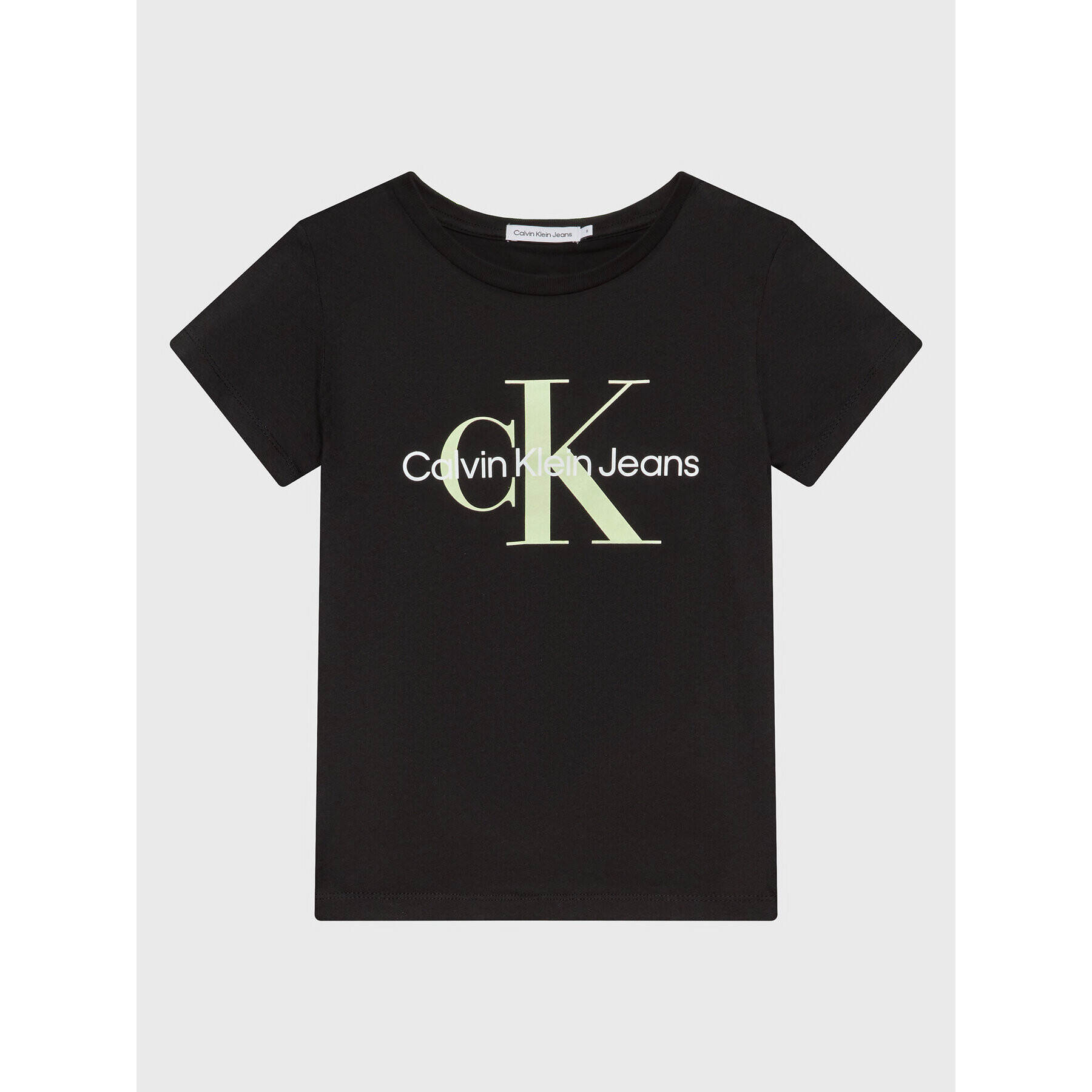 Calvin Klein Jeans Póló Monogram Logo IU0IU00267 Fekete Regular Fit - Pepit.hu