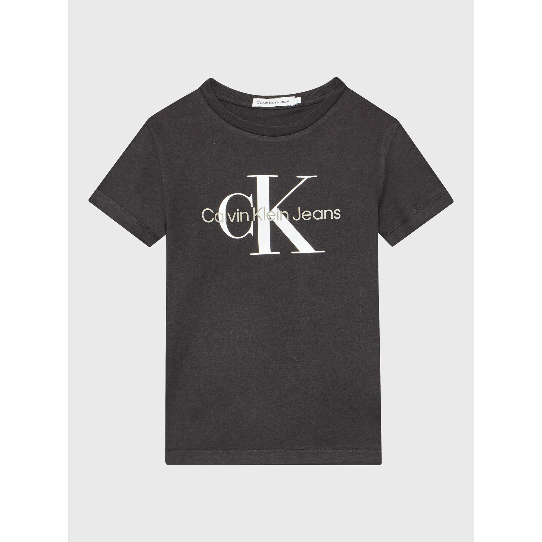 Calvin Klein Jeans Póló Monogram Logo IU0IU00267 Fekete Regular Fit - Pepit.hu