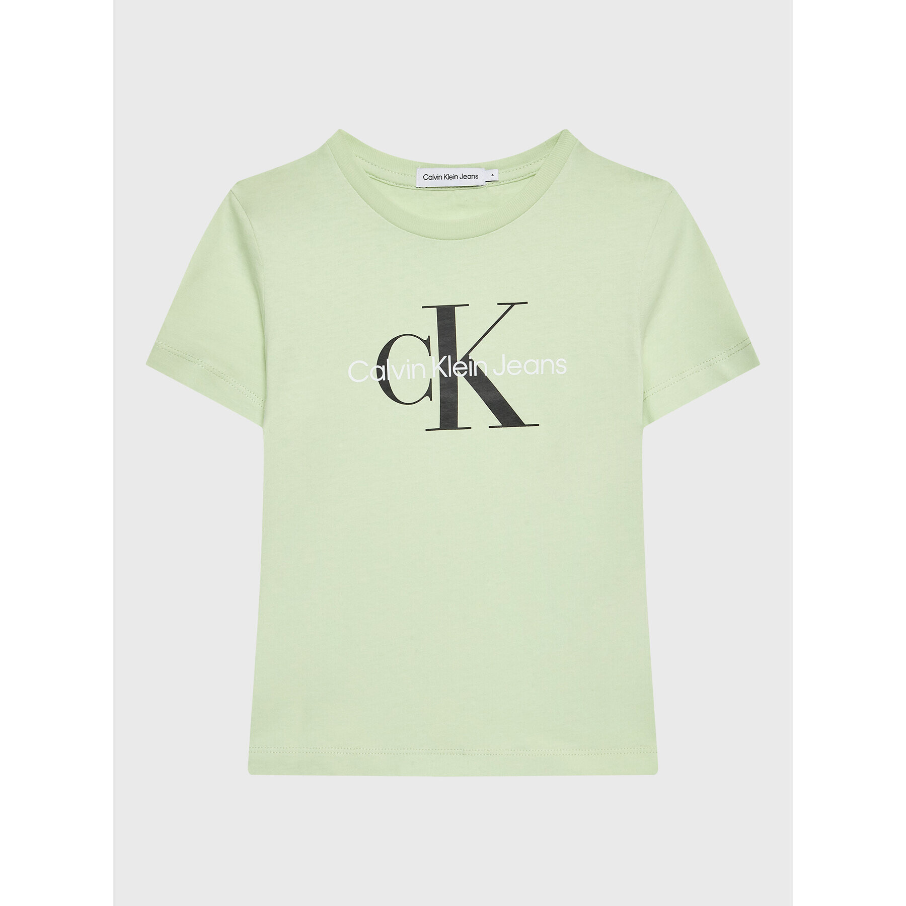 Calvin Klein Jeans Póló Monogram Logo IU0IU00267 Zöld Regular Fit - Pepit.hu