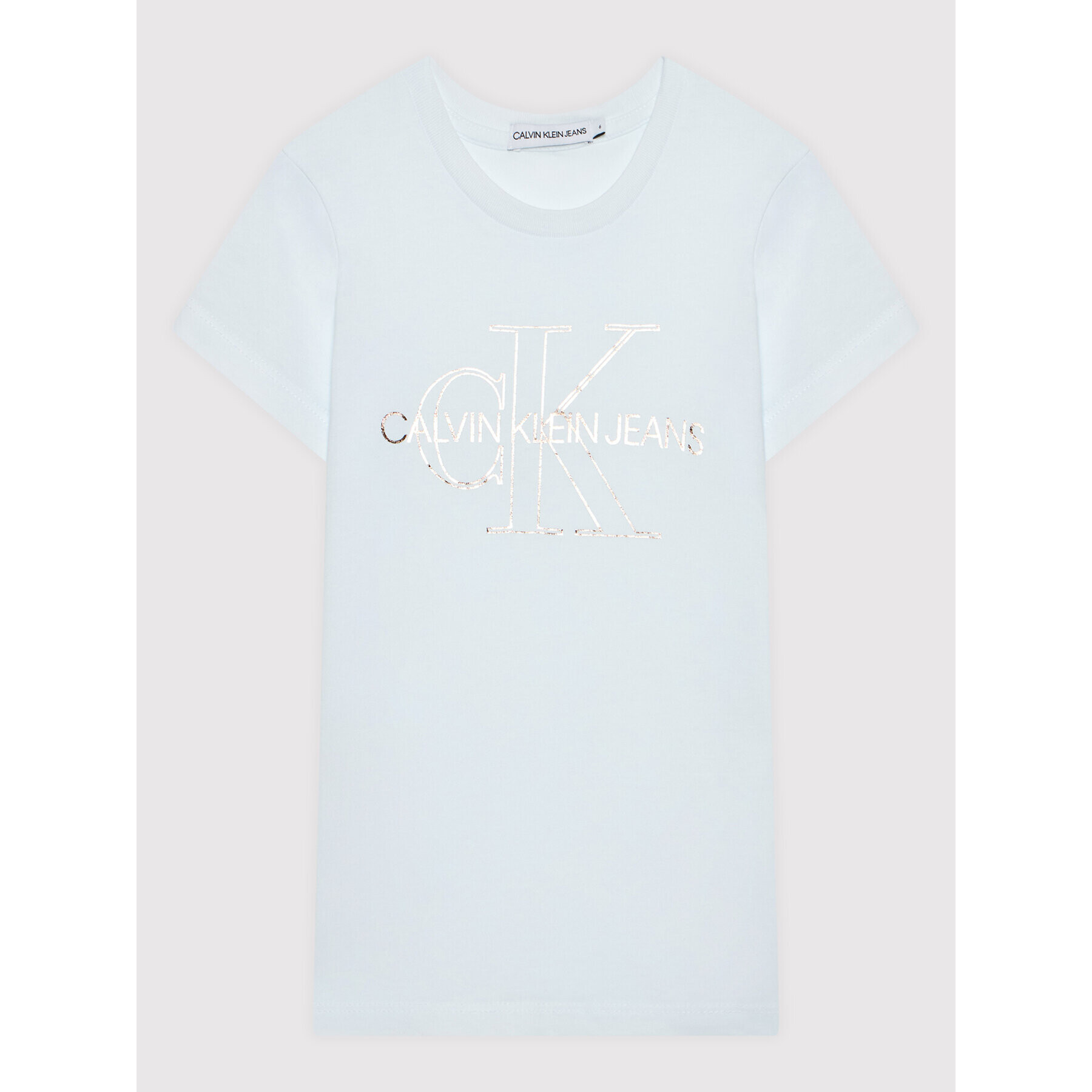 Calvin Klein Jeans Póló Monogram Outline IG0IG01159 Fehér Slim Fit - Pepit.hu