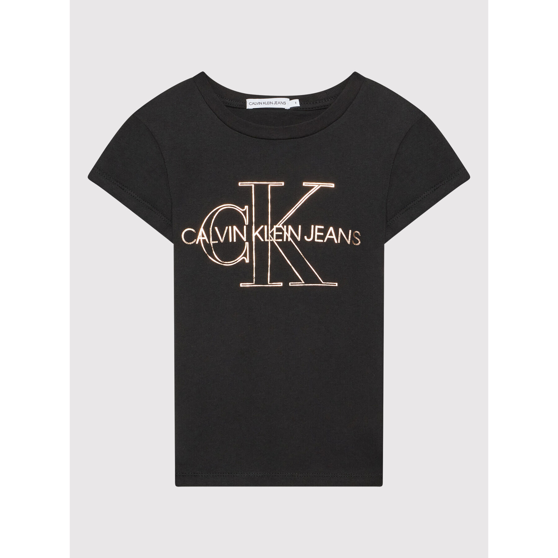 Calvin Klein Jeans Póló Monogram Outline IG0IG01159 Fekete Slim Fit - Pepit.hu