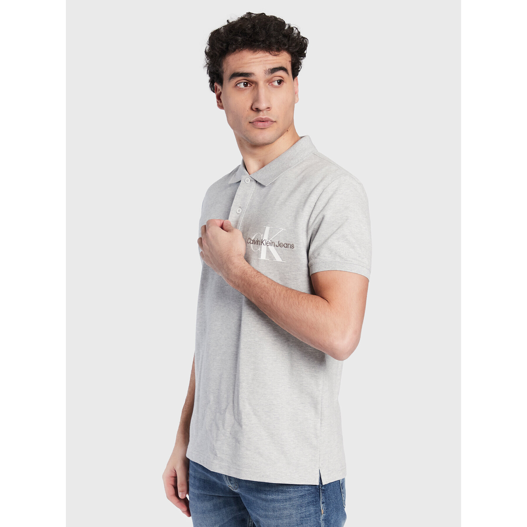 Calvin Klein Jeans Pólóing J30J322851 Szürke Regular Fit - Pepit.hu