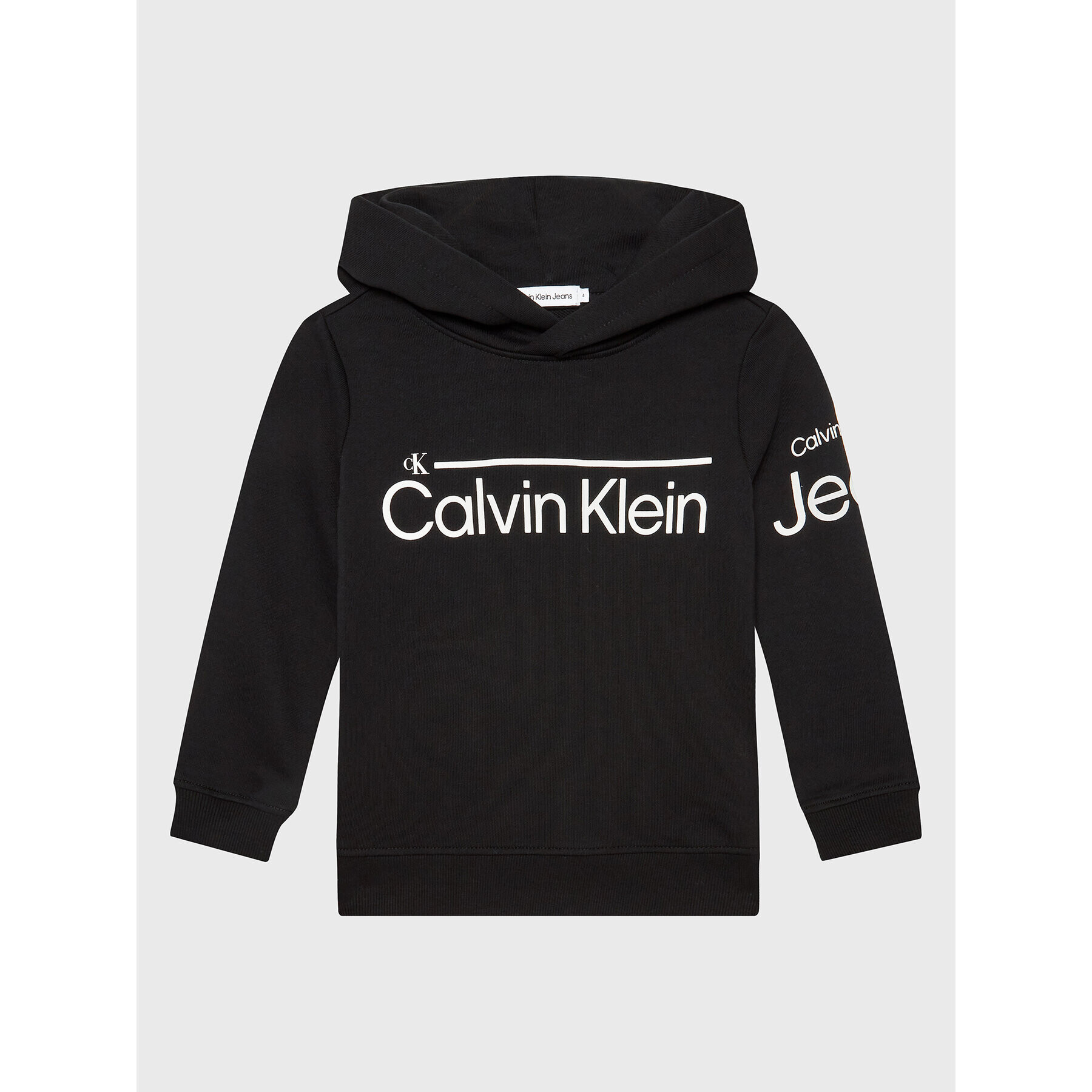 Calvin Klein Jeans Pulóver IB0IB01296 Fekete Regular Fit - Pepit.hu