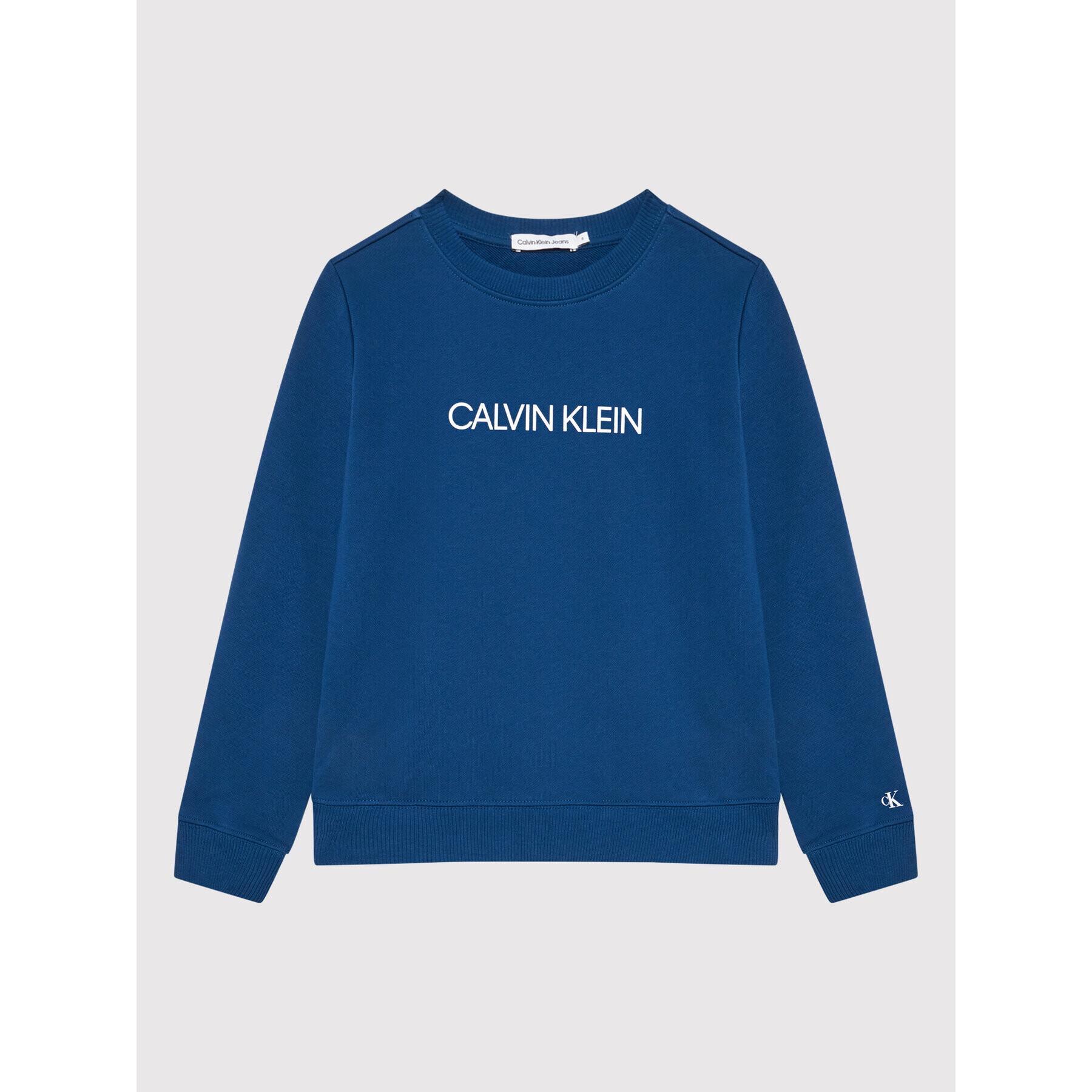 Calvin Klein Jeans Pulóver Institutional Logo IU0IU00162 Sötétkék Regular Fit - Pepit.hu