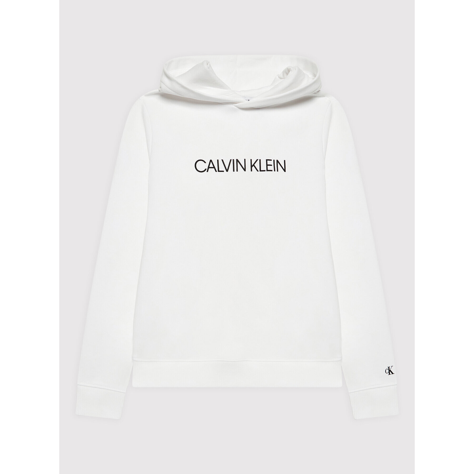 Calvin Klein Jeans Pulóver Institutional Logo IU0IU00163 Fehér Regular Fit - Pepit.hu