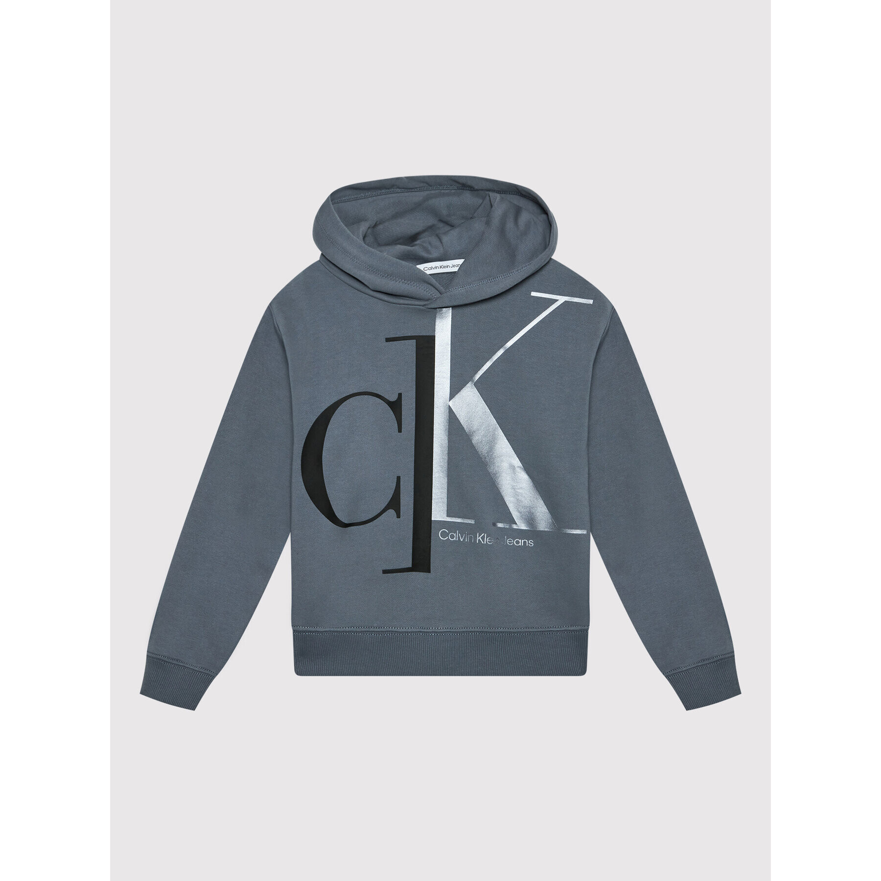 Calvin Klein Jeans Pulóver Mixed Monogram IB0IB01116 Szürke Relaxed Fit - Pepit.hu