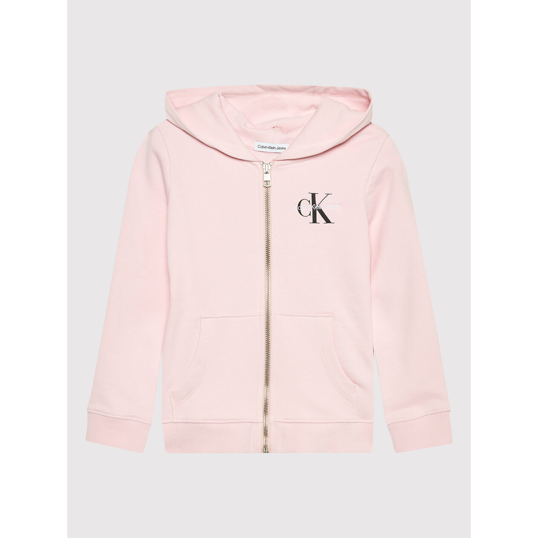 Calvin Klein Jeans Pulóver Monogram IU0IU00275 Rózsaszín Regular Fit - Pepit.hu