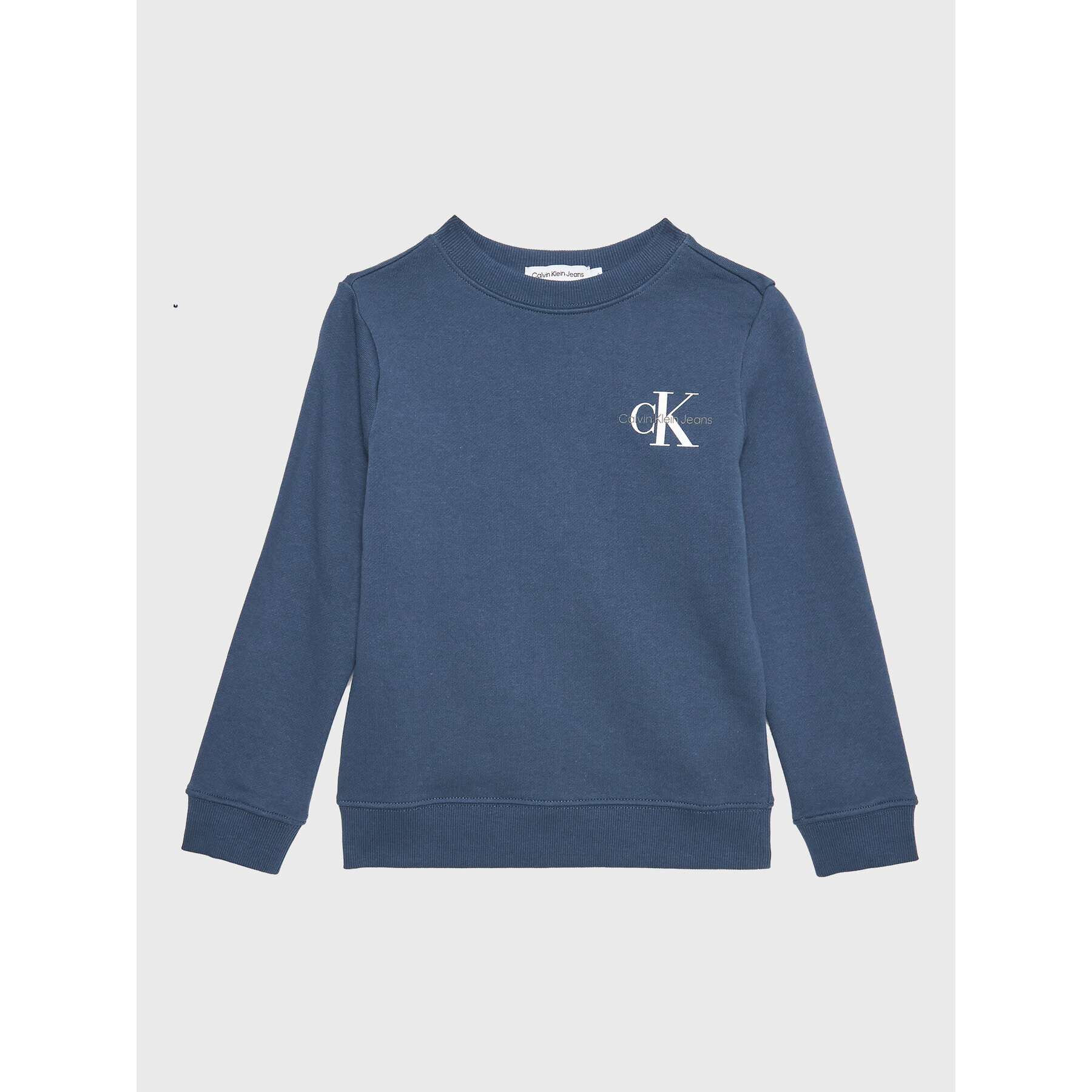 Calvin Klein Jeans Pulóver Monogram IU0IU00397 Sötétkék Regular Fit - Pepit.hu