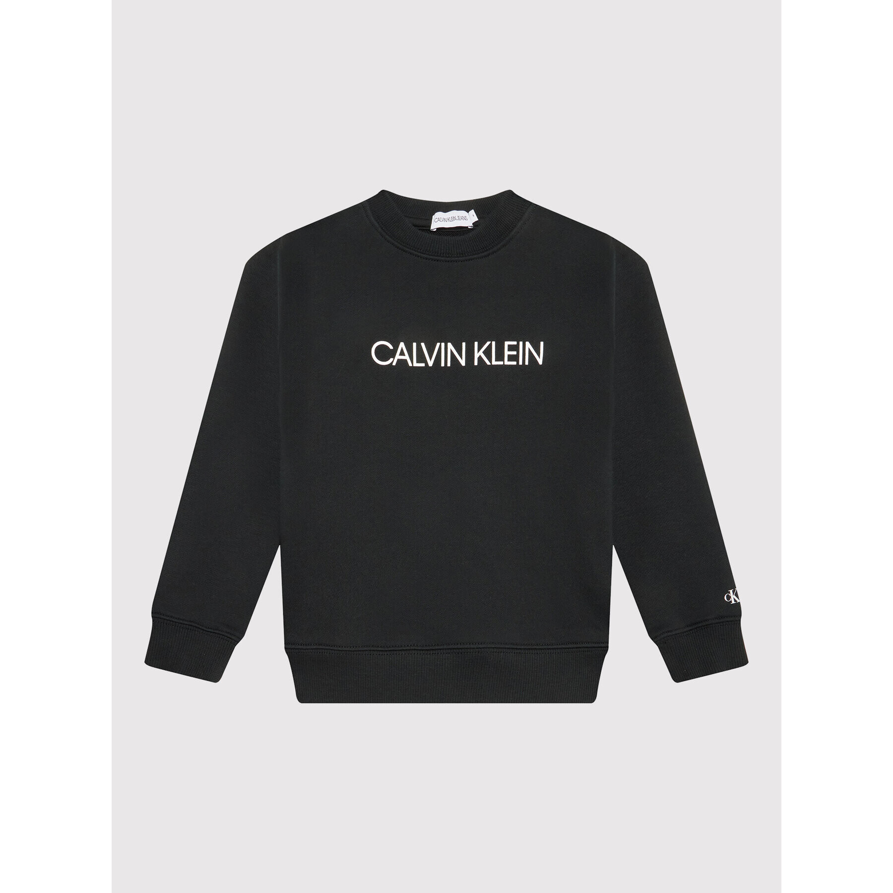 Calvin Klein Jeans Pulóver Unisex Institutional Logo IU0IU00162 Fekete Regular Fit - Pepit.hu