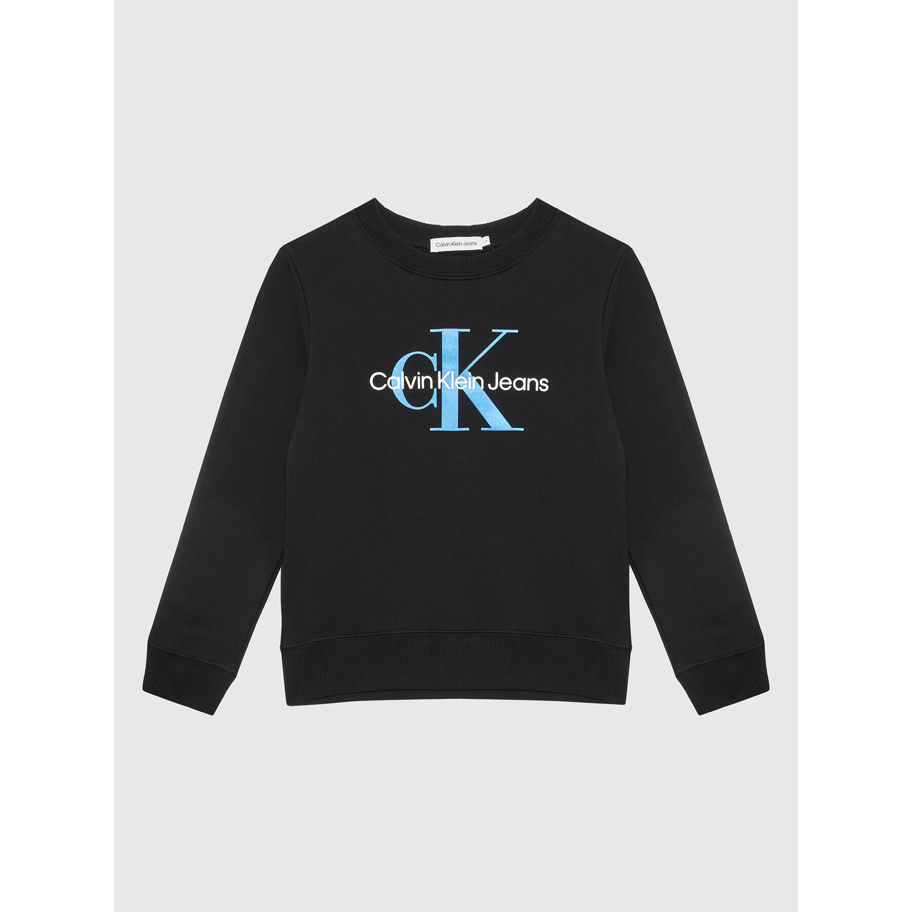 Calvin Klein Jeans Pulóver Unisex Monogram Logo IU0IU00265 Fekete Regular Fit - Pepit.hu