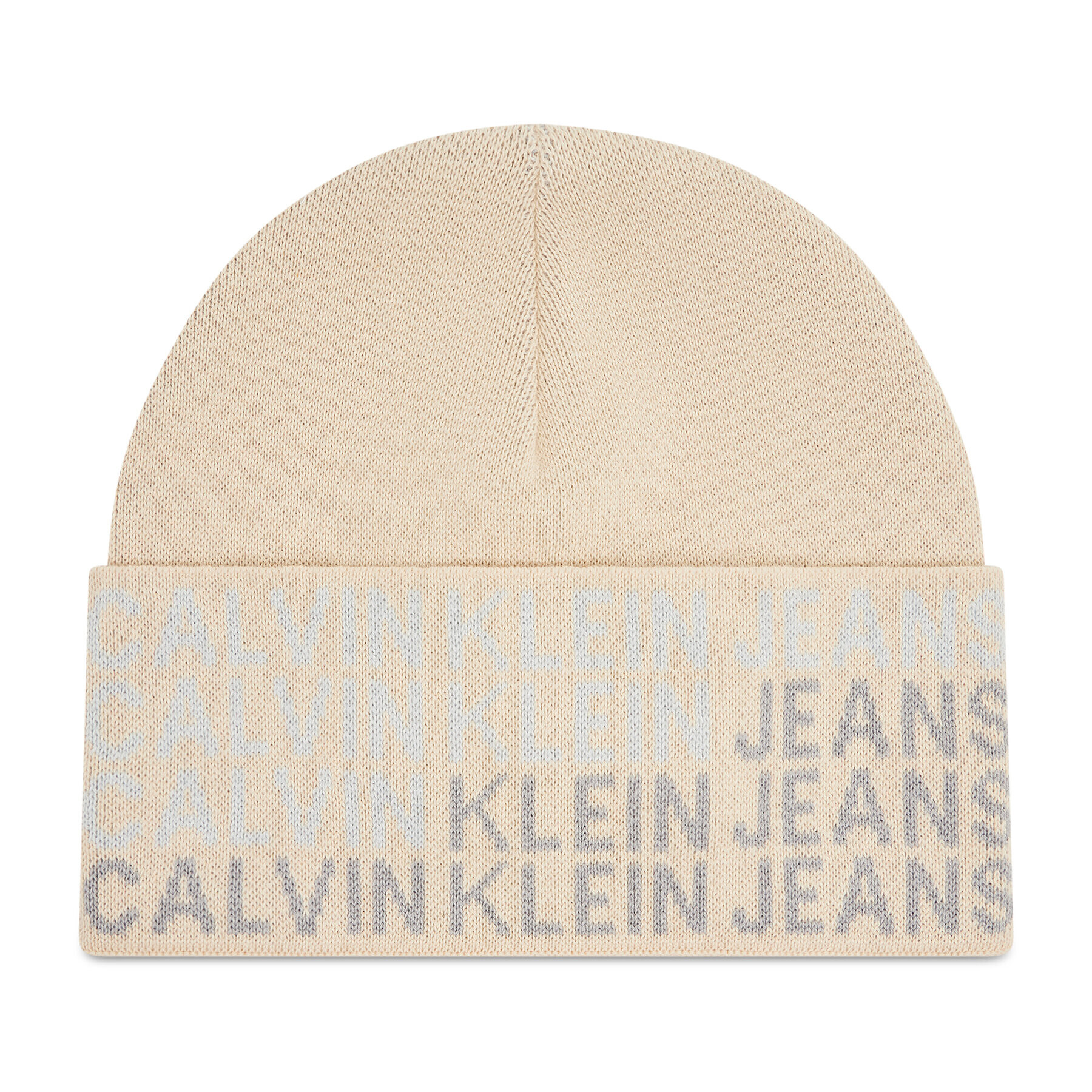 Calvin Klein Jeans Sapka Beanie K60K608677 Bézs - Pepit.hu