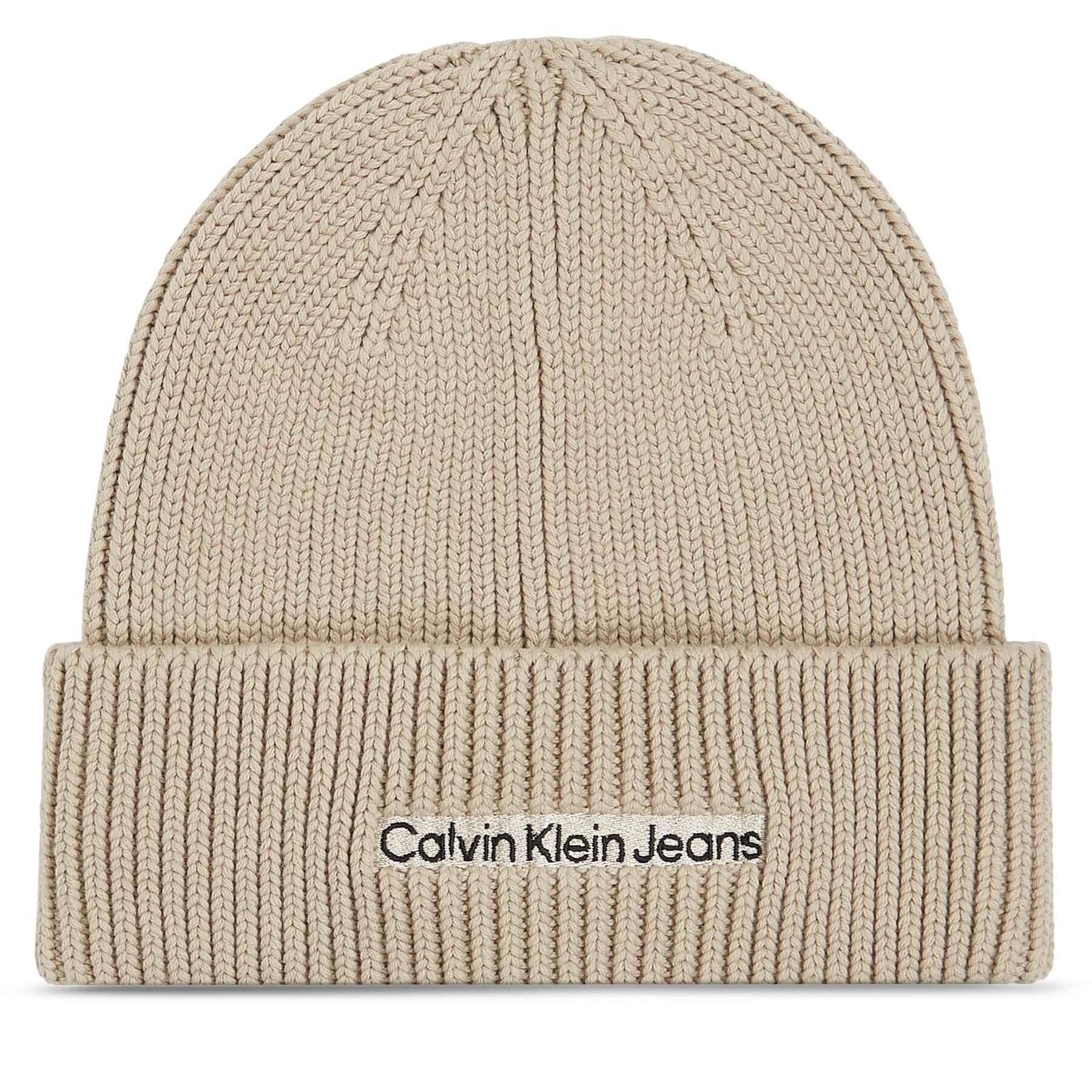 Calvin Klein Jeans Sapka Institutional Patch Beanie K50K509895 Szürke - Pepit.hu