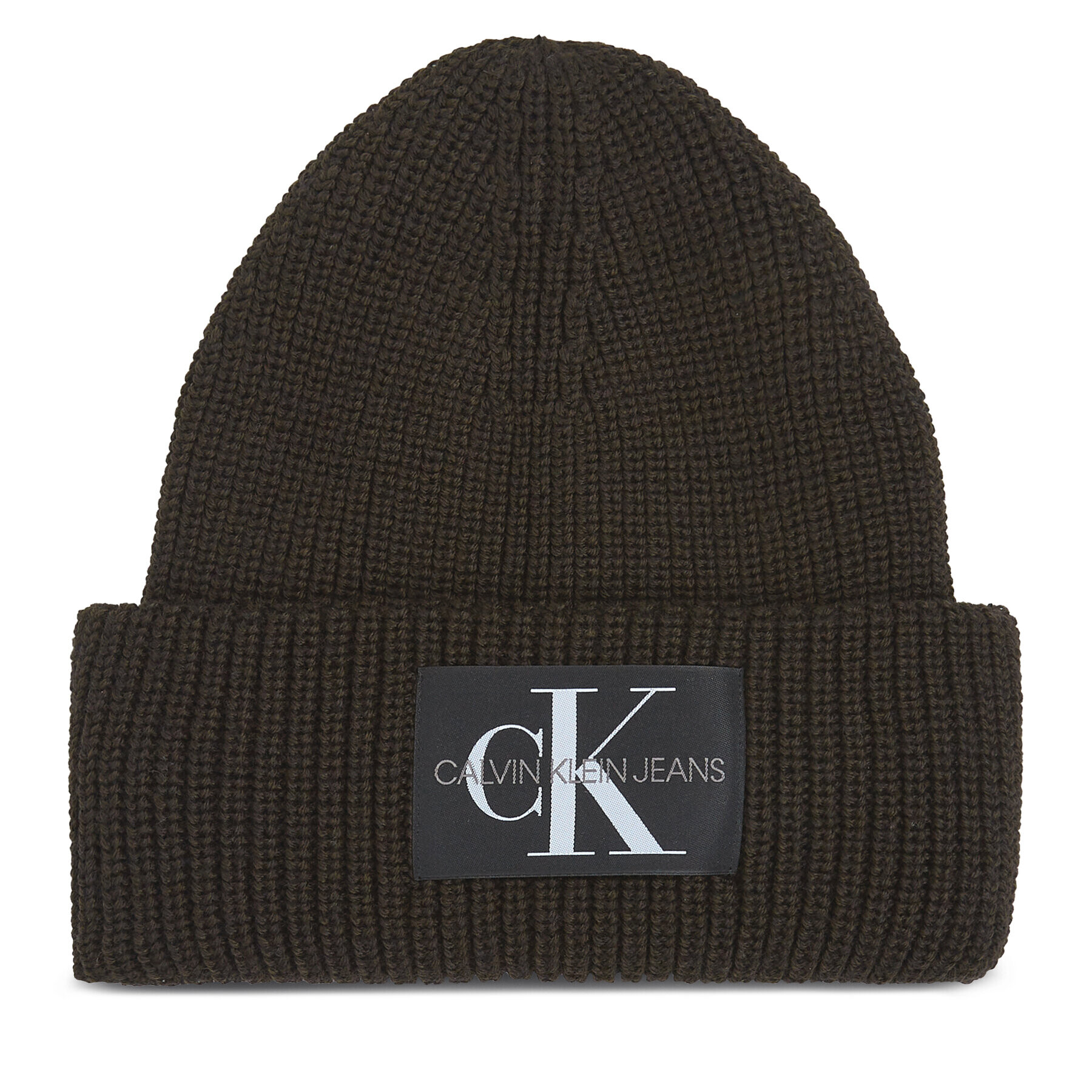 Calvin Klein Jeans Sapka Monologo Patch Beanie K50K506242 Barna - Pepit.hu