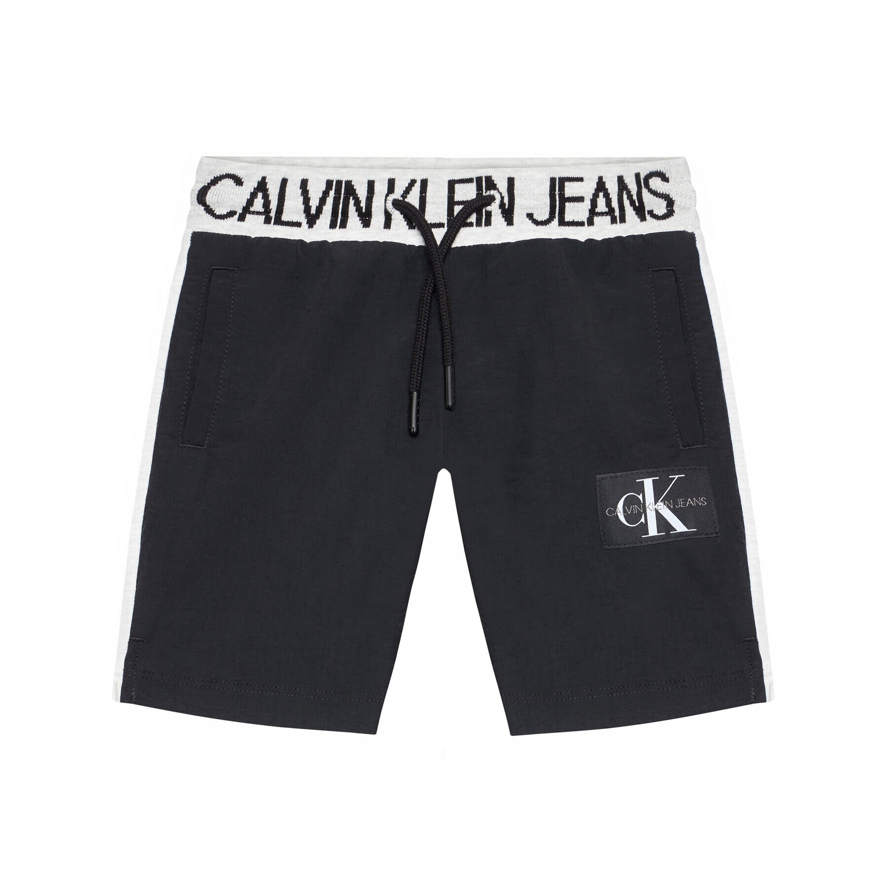 Calvin Klein Jeans Sport rövidnadrág Punto Fabric Mix Jogger IB0IB00794 Fekete Regular Fit - Pepit.hu