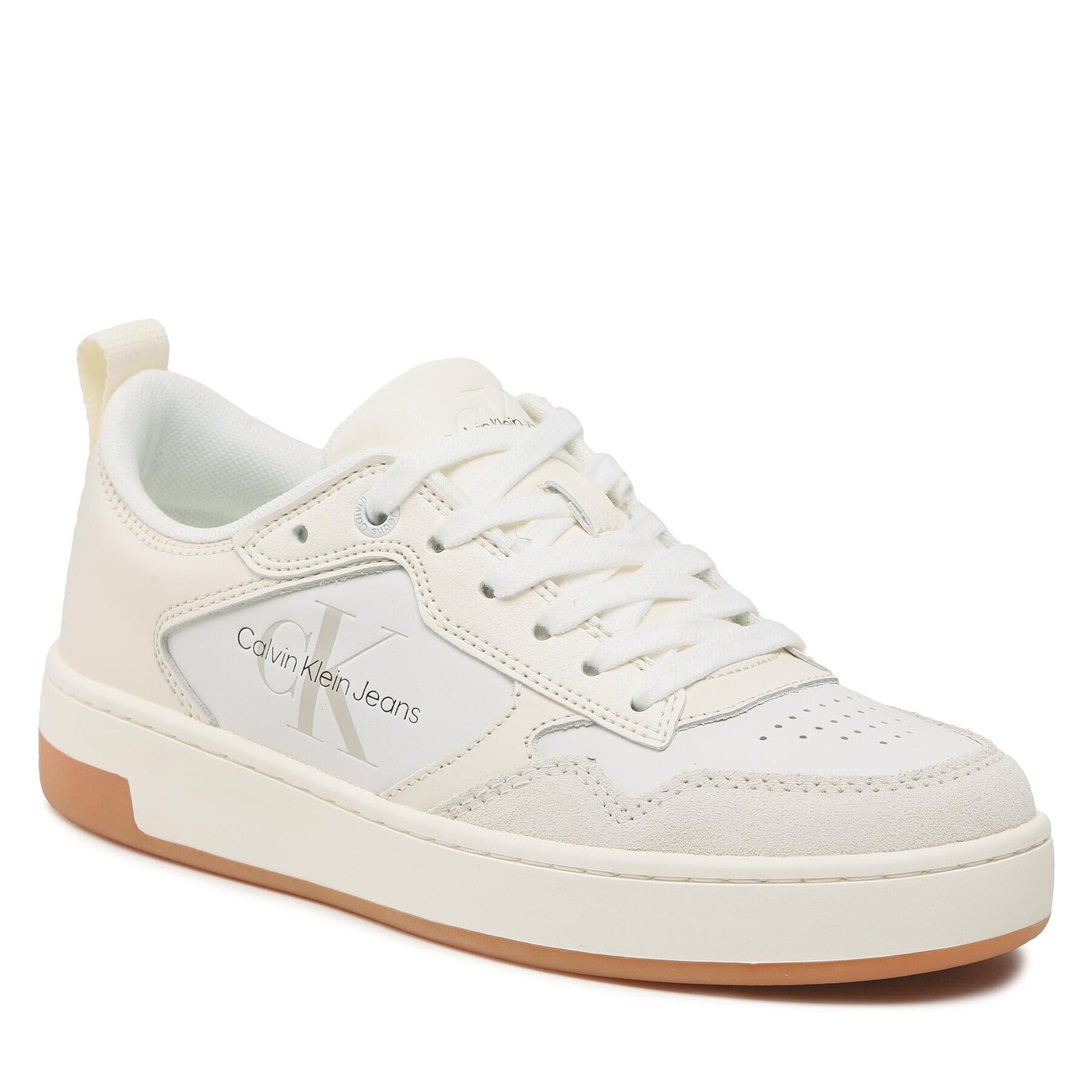 Calvin Klein Jeans Sportcipő Bascet Cupsole Low Lth Mono W YW0YW00876 Fehér - Pepit.hu