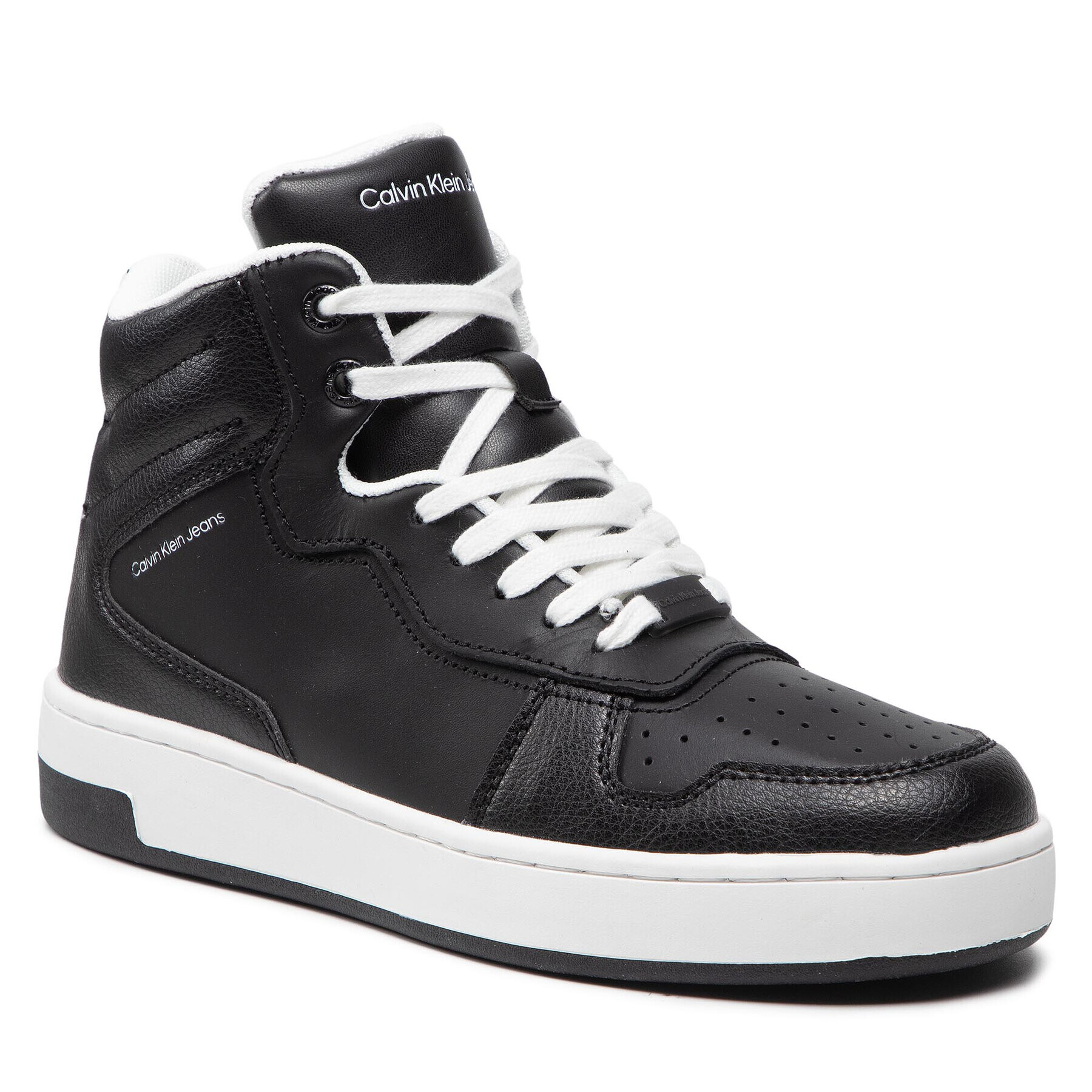 Calvin Klein Jeans Sportcipő Basketball Cupsole Mid YW0YW00505 Fekete - Pepit.hu