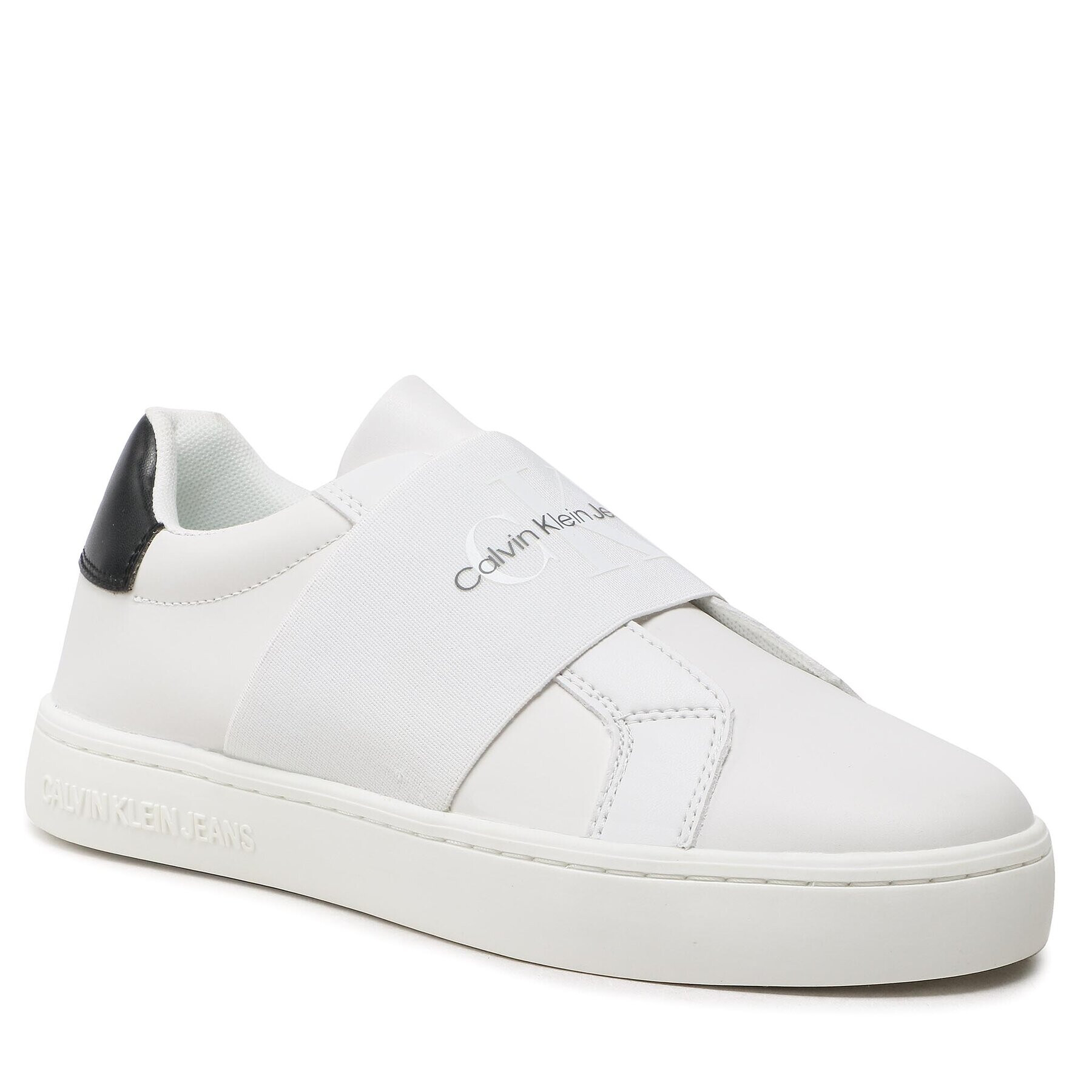 Calvin Klein Jeans Sportcipő Casual Cupsole Elastic Lth YW0YW01021 Fehér - Pepit.hu