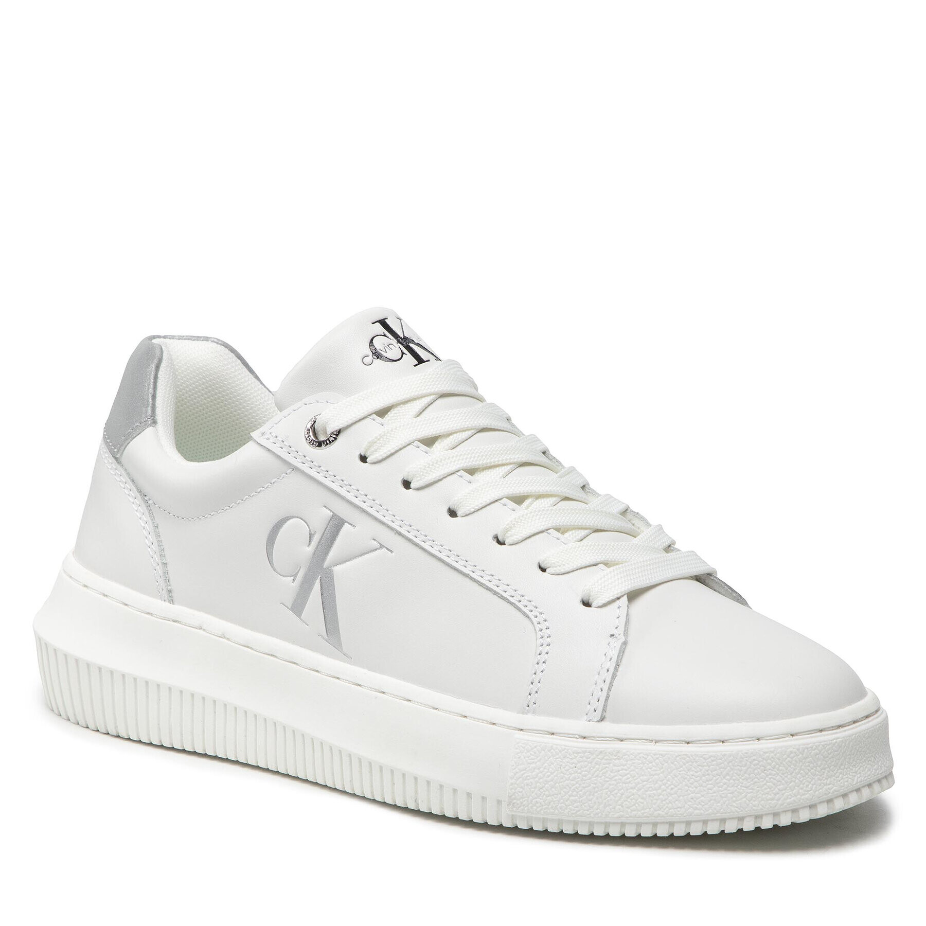 Calvin Klein Jeans Sportcipő Chunky Cupsole Laceup Low Ess M YW0YW00701 Fehér - Pepit.hu