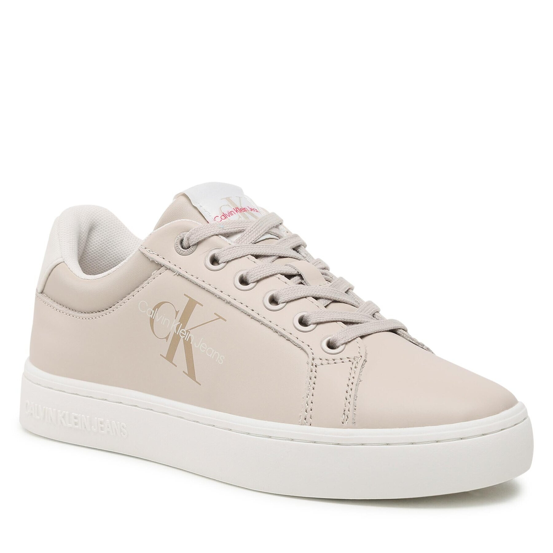 Calvin Klein Jeans Sportcipő Classic Cupsole Fluo Contrast Wn YW0YW00912 Bézs - Pepit.hu