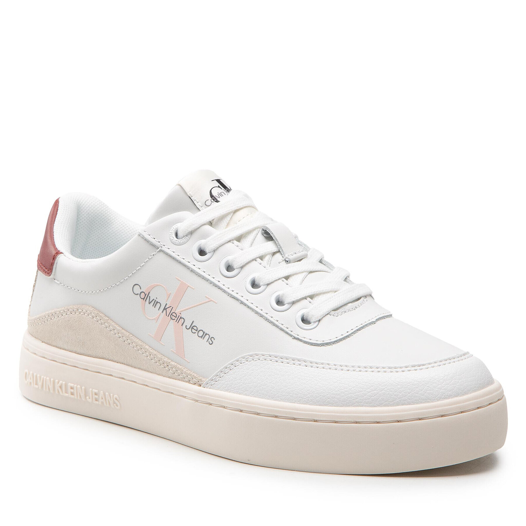 Calvin Klein Jeans Sportcipő Classic Cupsole Laceup Low Lth YW0YW00699 Fehér - Pepit.hu