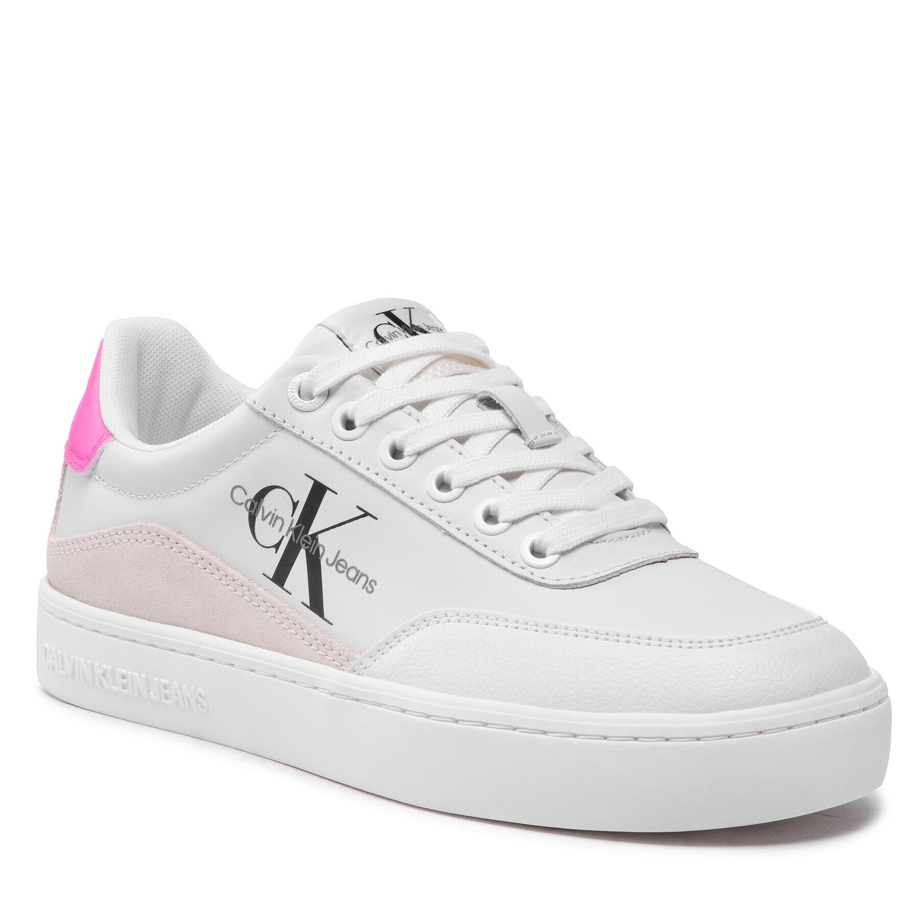 Calvin Klein Jeans Sportcipő Classic Cupsole Laceup Low Lth YW0YW00699 Fehér - Pepit.hu