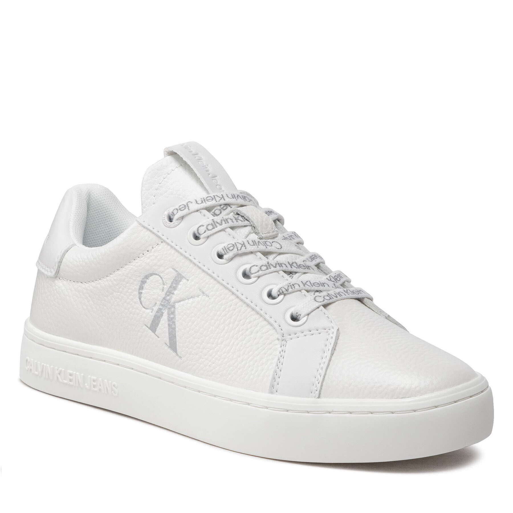 Calvin Klein Jeans Sportcipő Classic Cupsole Laceup Low Tu Lth YW0YW00829 Fehér - Pepit.hu