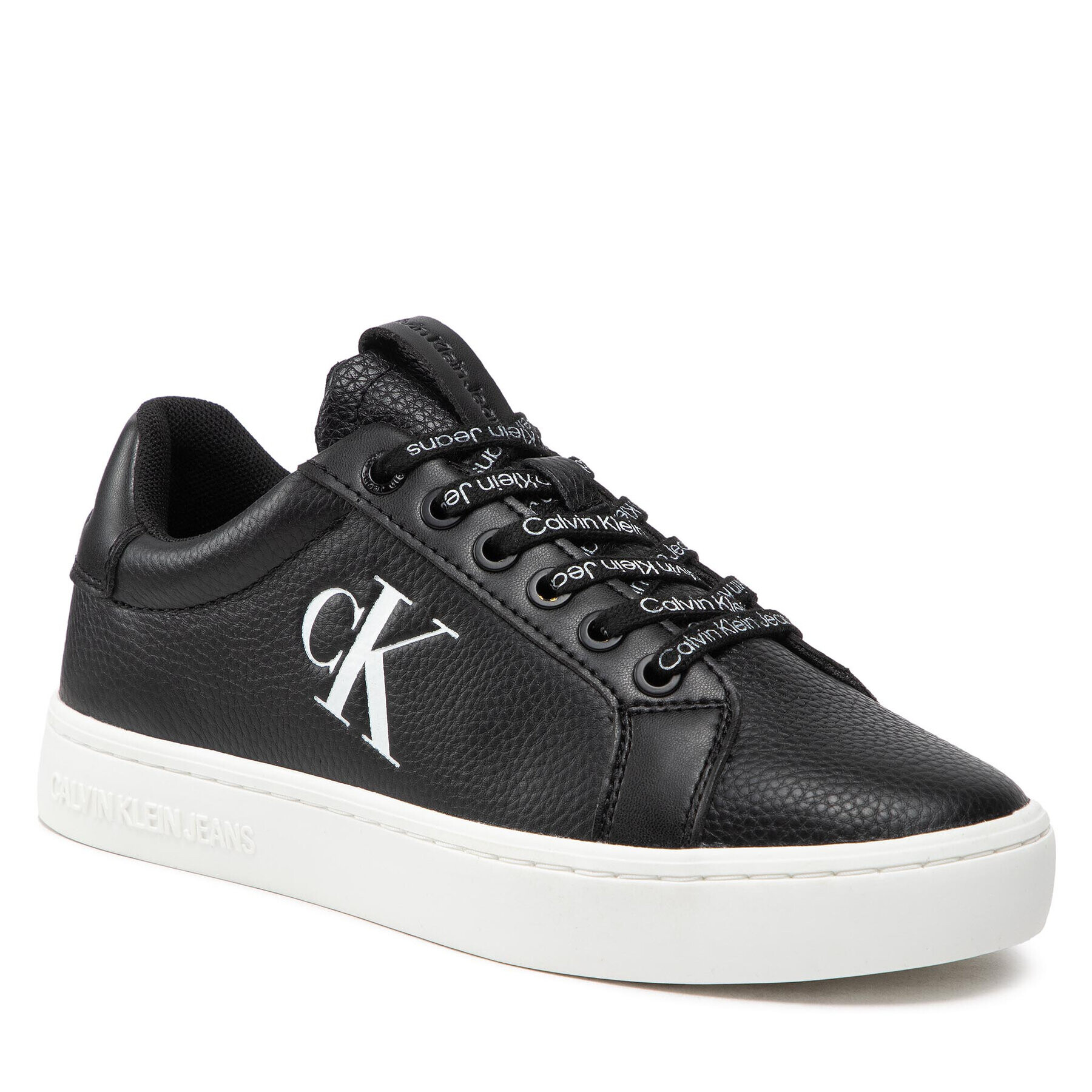 Calvin Klein Jeans Sportcipő Classic Cupsole Laceup Low Tu Lth YW0YW00829 Fekete - Pepit.hu