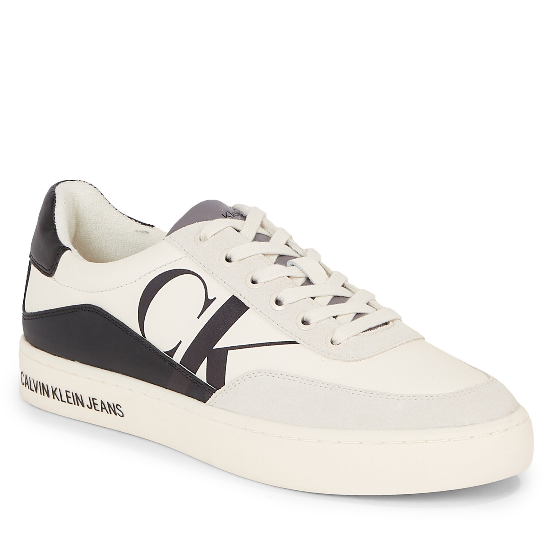 Calvin Klein Jeans Sportcipő Classic Cupsole Laceup Mix Lth YM0YM00713 Fehér - Pepit.hu